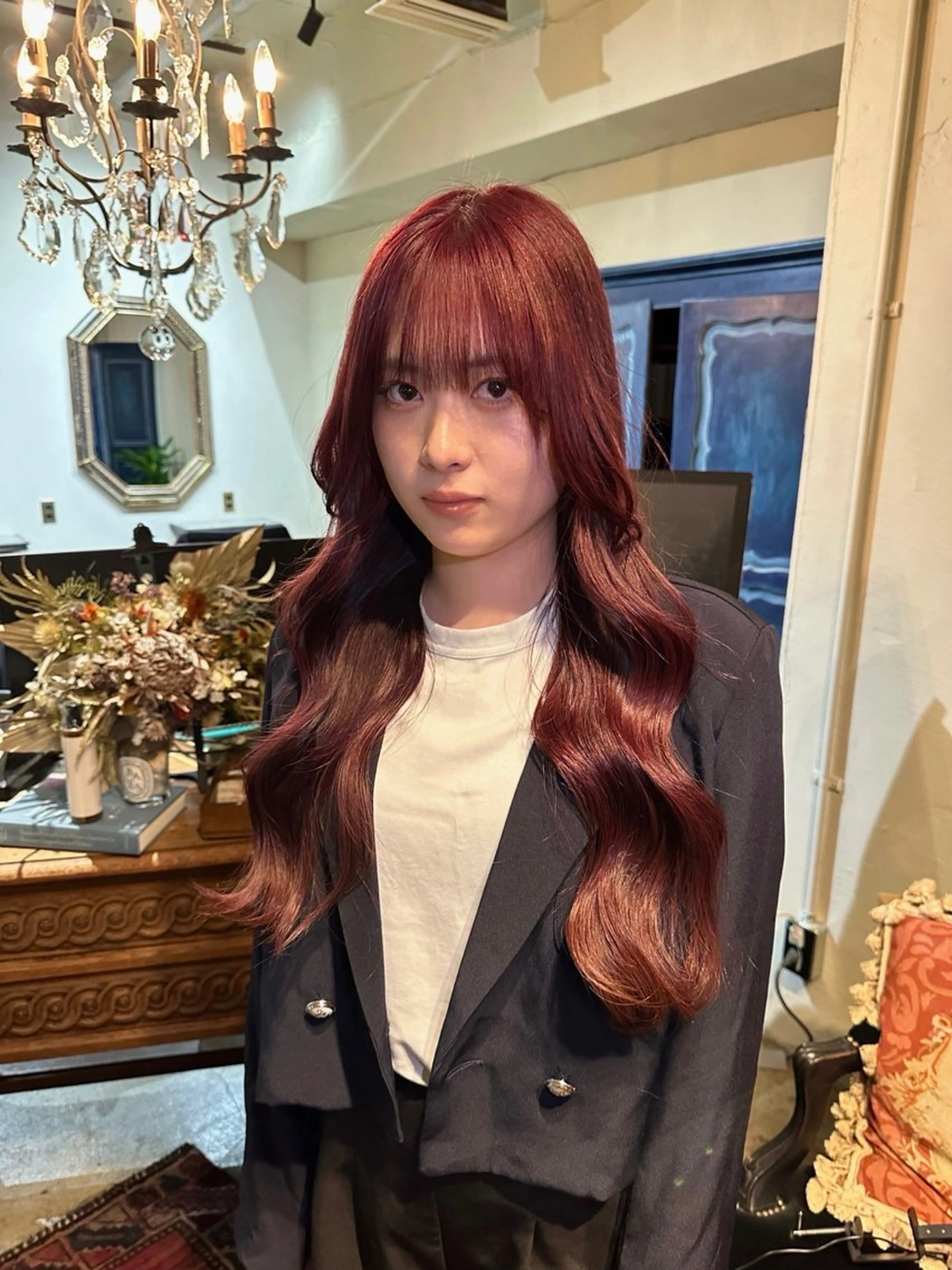 カラー もりやま りりかのヘアスタイル