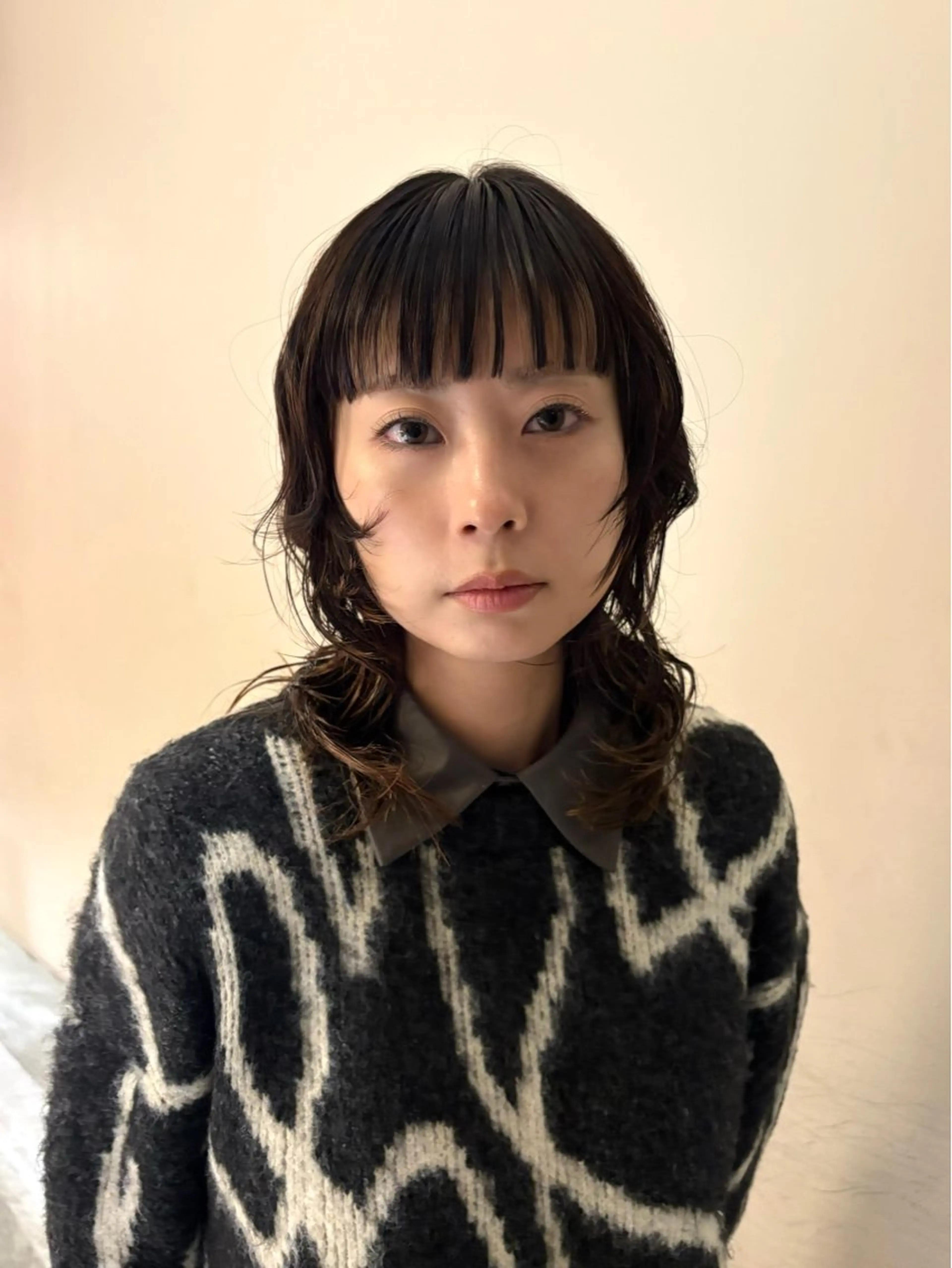 ミディアム パーマ calendar所属・한국어English OK🧁unaのヘアスタイル