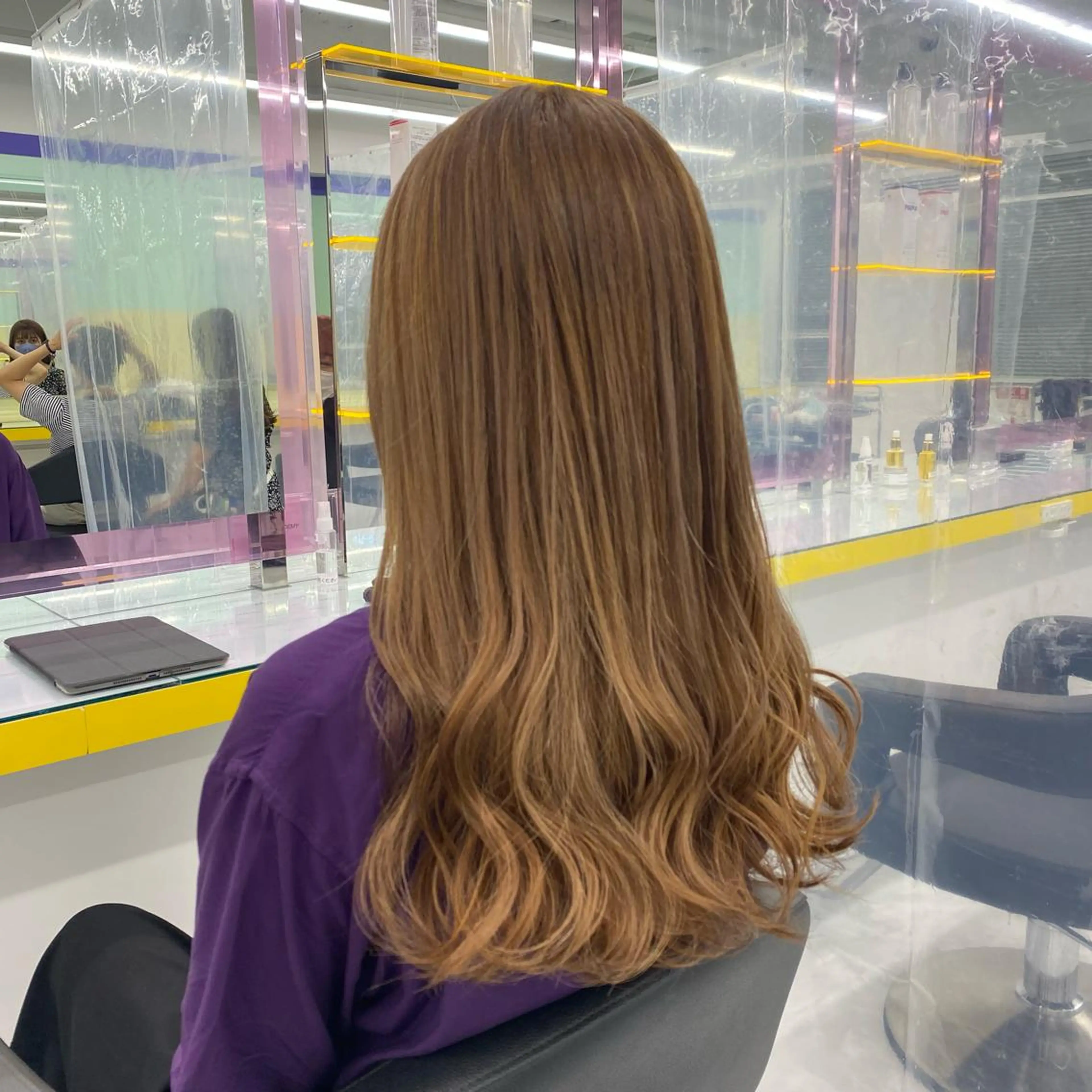 セミロング カラー ヘアアレンジ GOTODAY shair salon 横浜mare店所属・透明感抜群カラー mai🍑♡のヘアスタイル