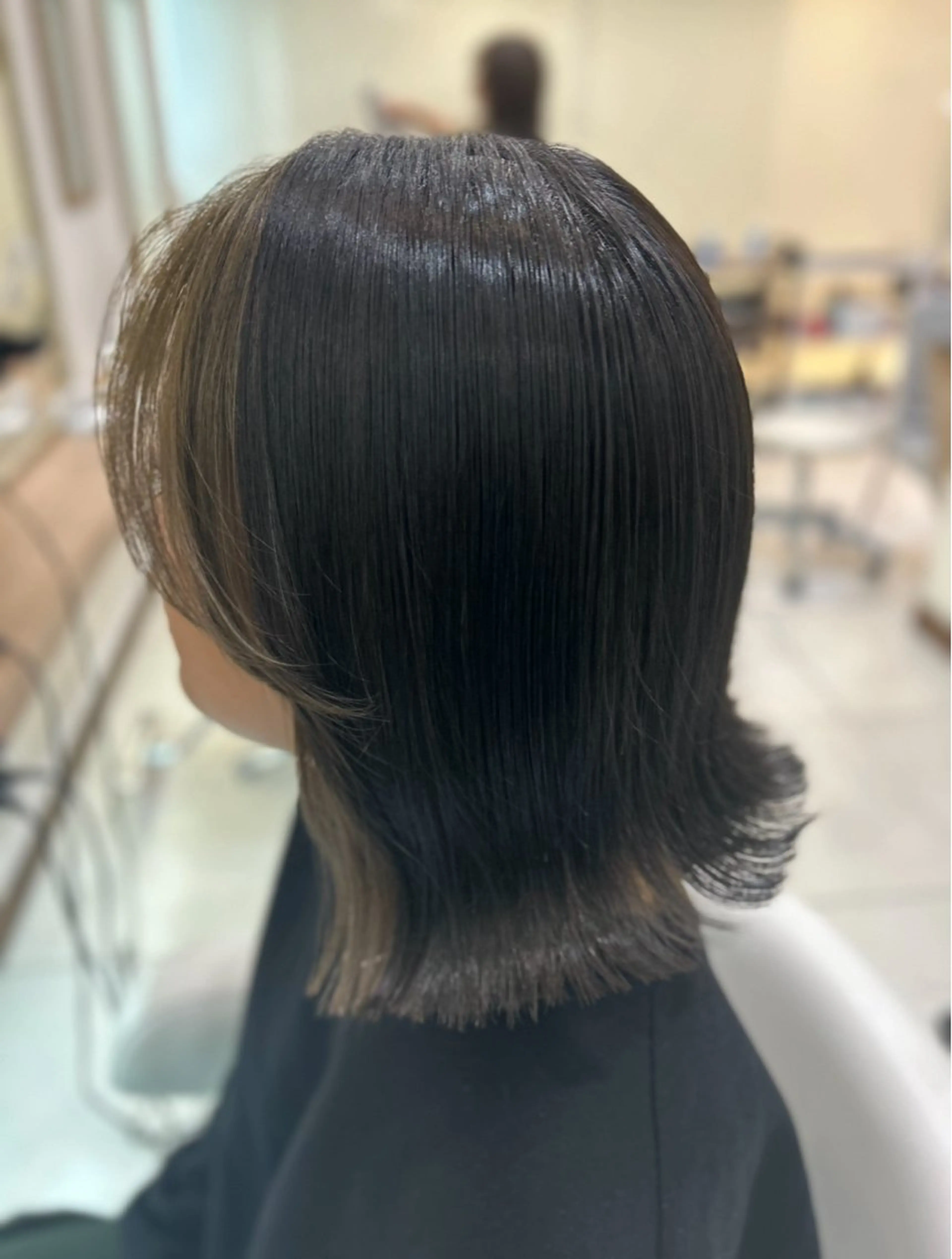 ミディアム カラー 髪質改善/縮毛矯正 ササキナツミのヘアスタイル