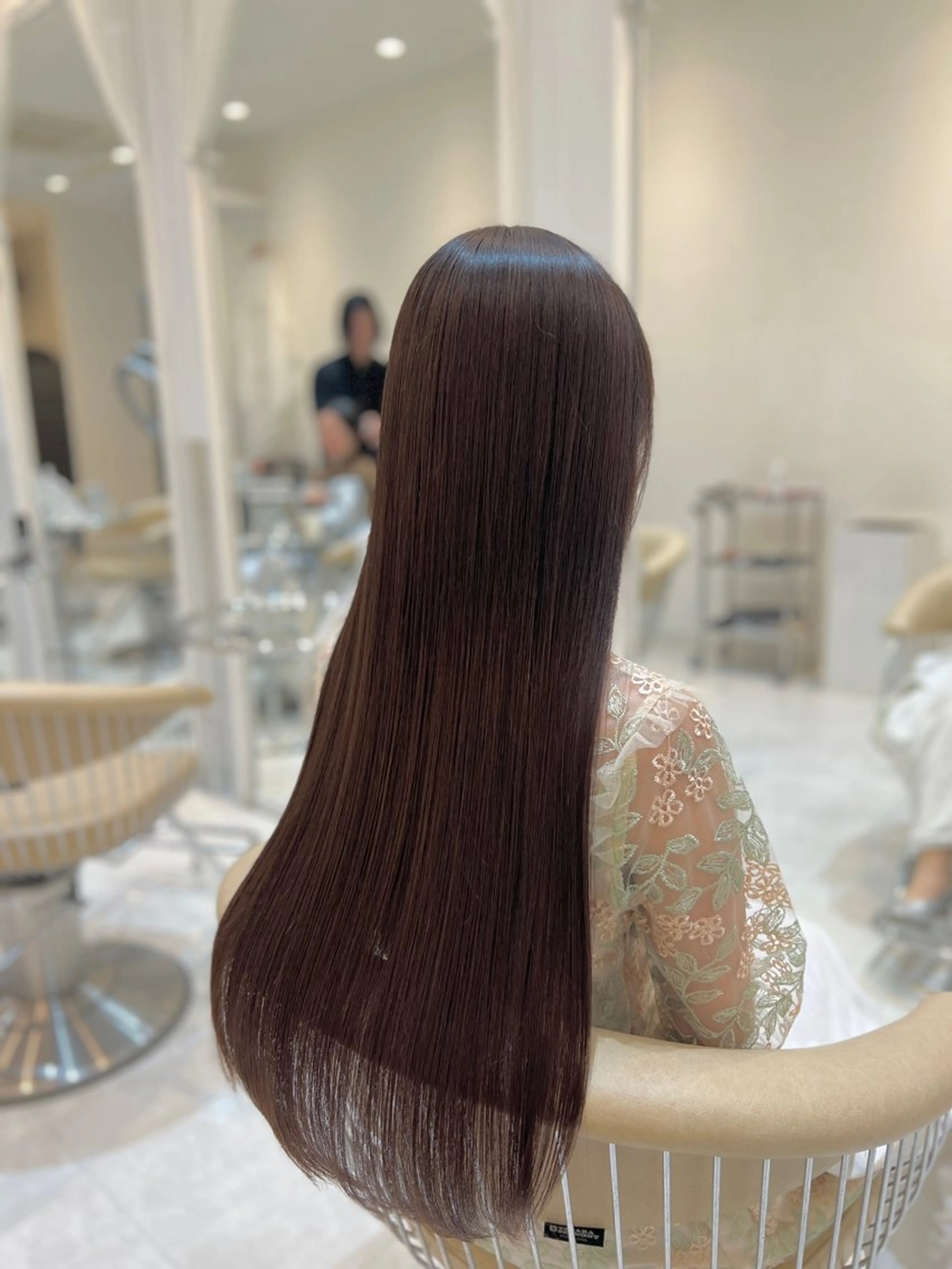 ロング 髪質改善 縮毛矯正 トリートメント 酸熱トリートメント ヘアカラー トリートメント Watai 山下直哉のヘアスタイル