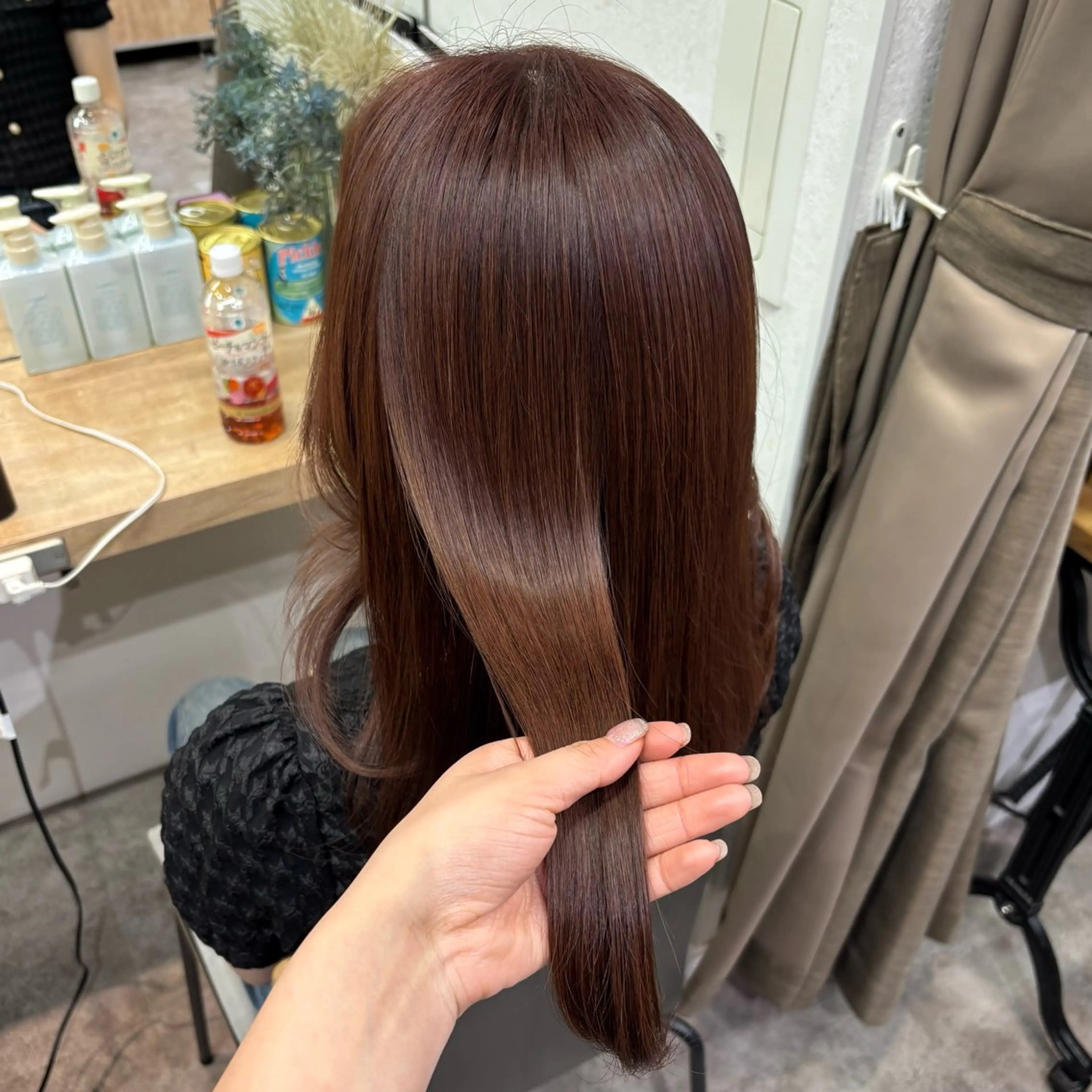 カラー ブラウンカラー 透明感カラー ピンクカラー ヘアカラー トリートメント オリーブ/髪質改善/ 縮毛矯正/あいり🫒のヘアスタイル