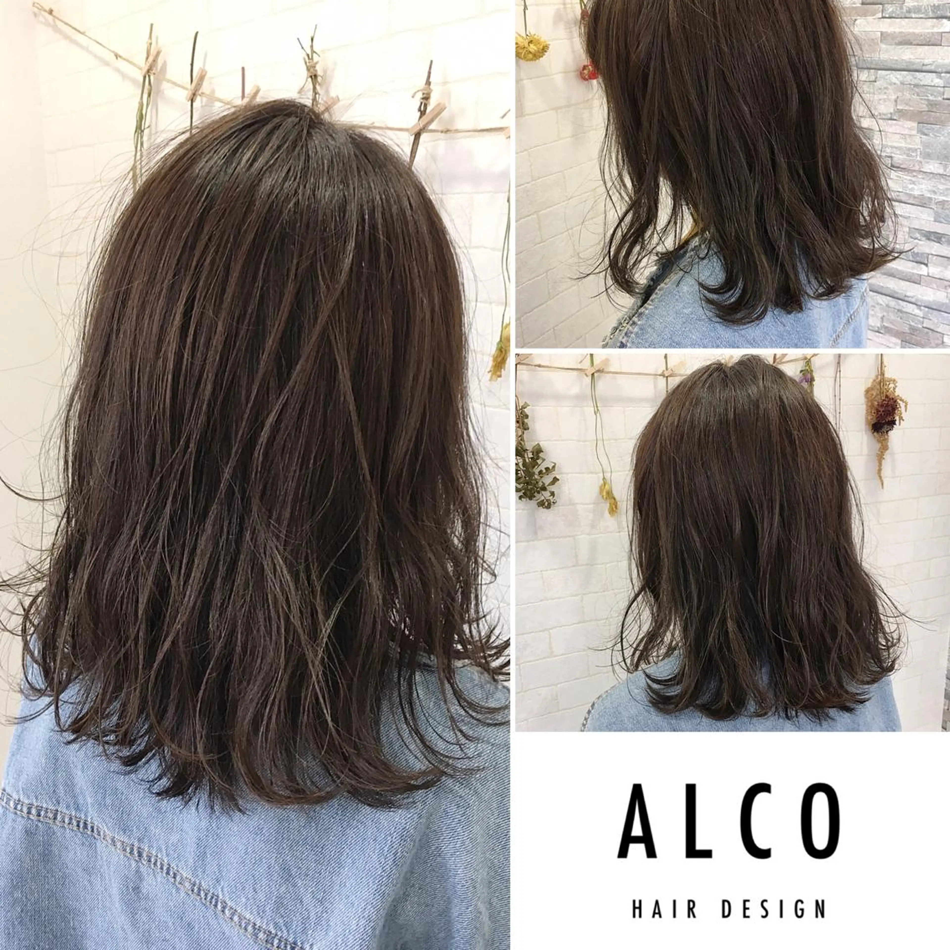 ミディアム カラー ワタイショウタ 髪質改善✨眉毛サロンのヘアスタイル