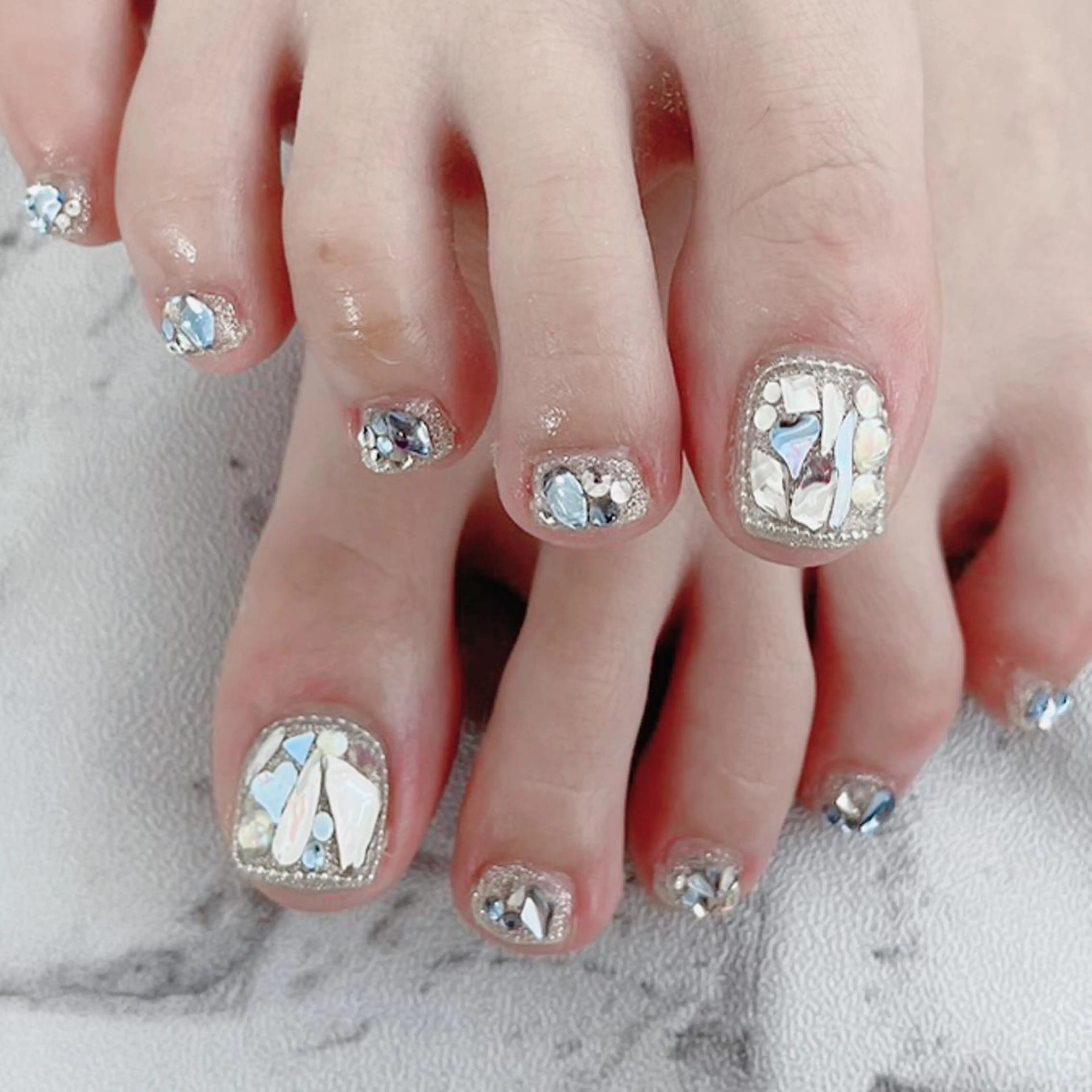 ネイル フットネイル DIAMOND 💦のネイルデザイン