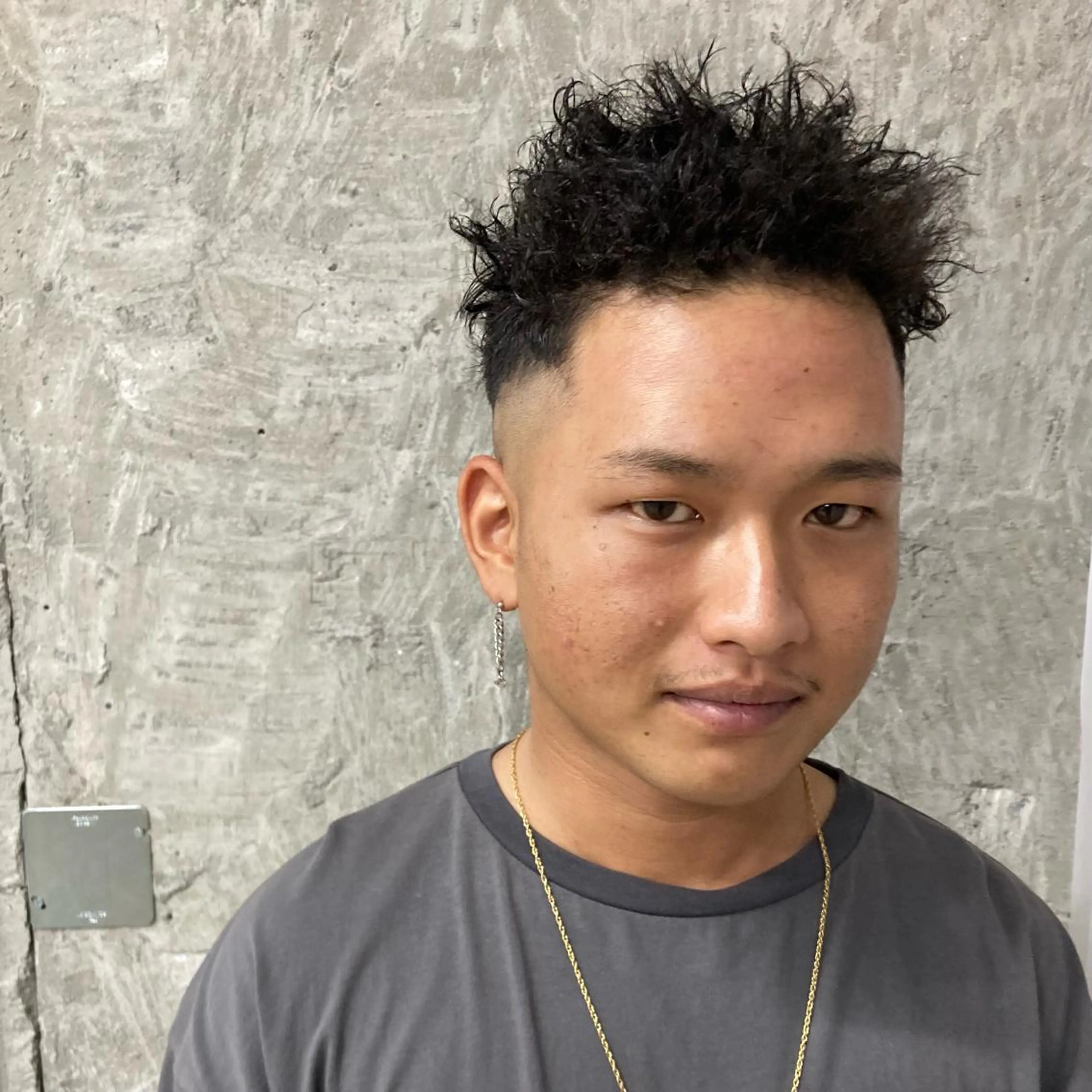 パーマ メンズ 🟢ウルフ／スパイラ ルパーマ／大西🟢のヘアスタイル