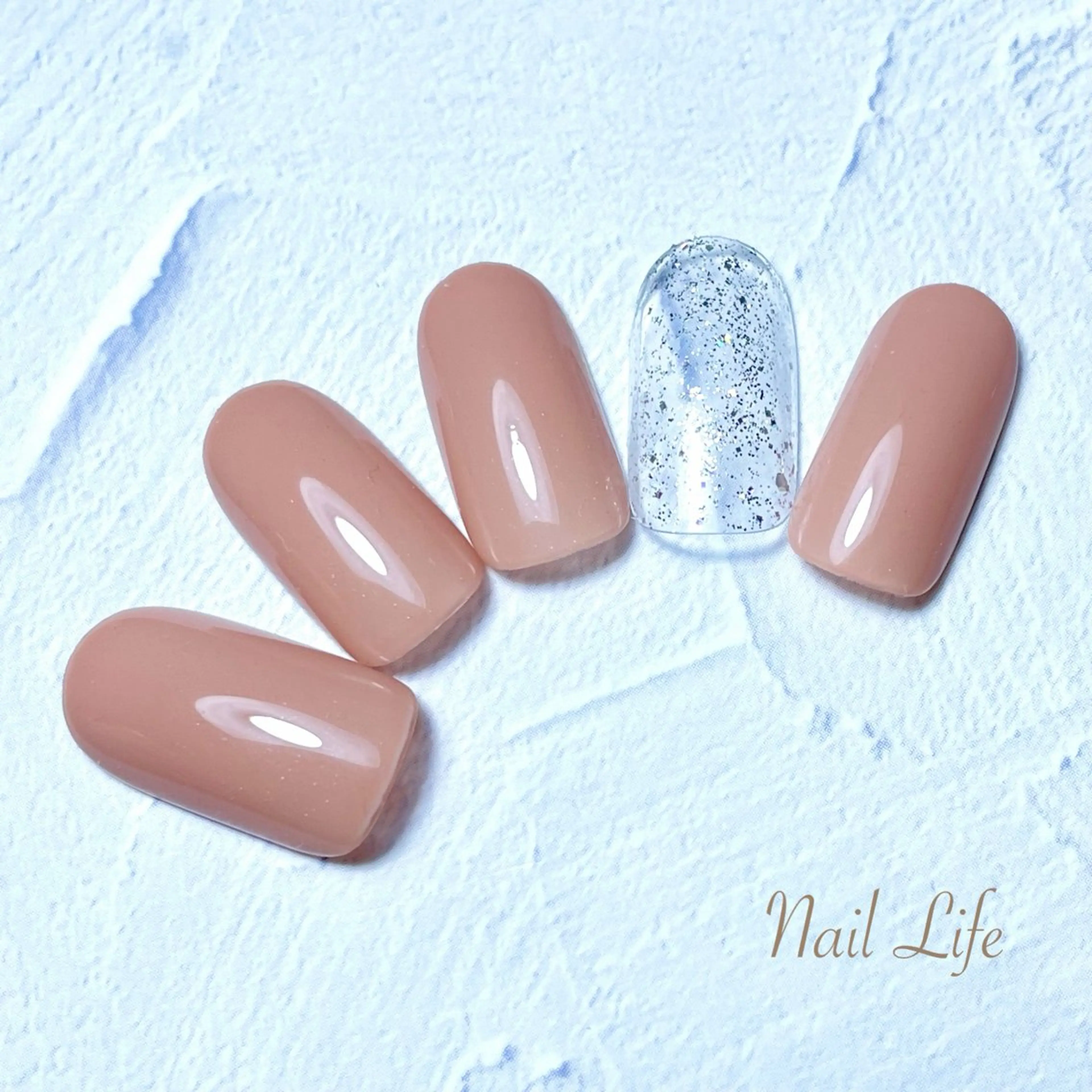 ネイル オフィスネイル ワンカラーネイル 大嶋 めぐみのネイルデザイン