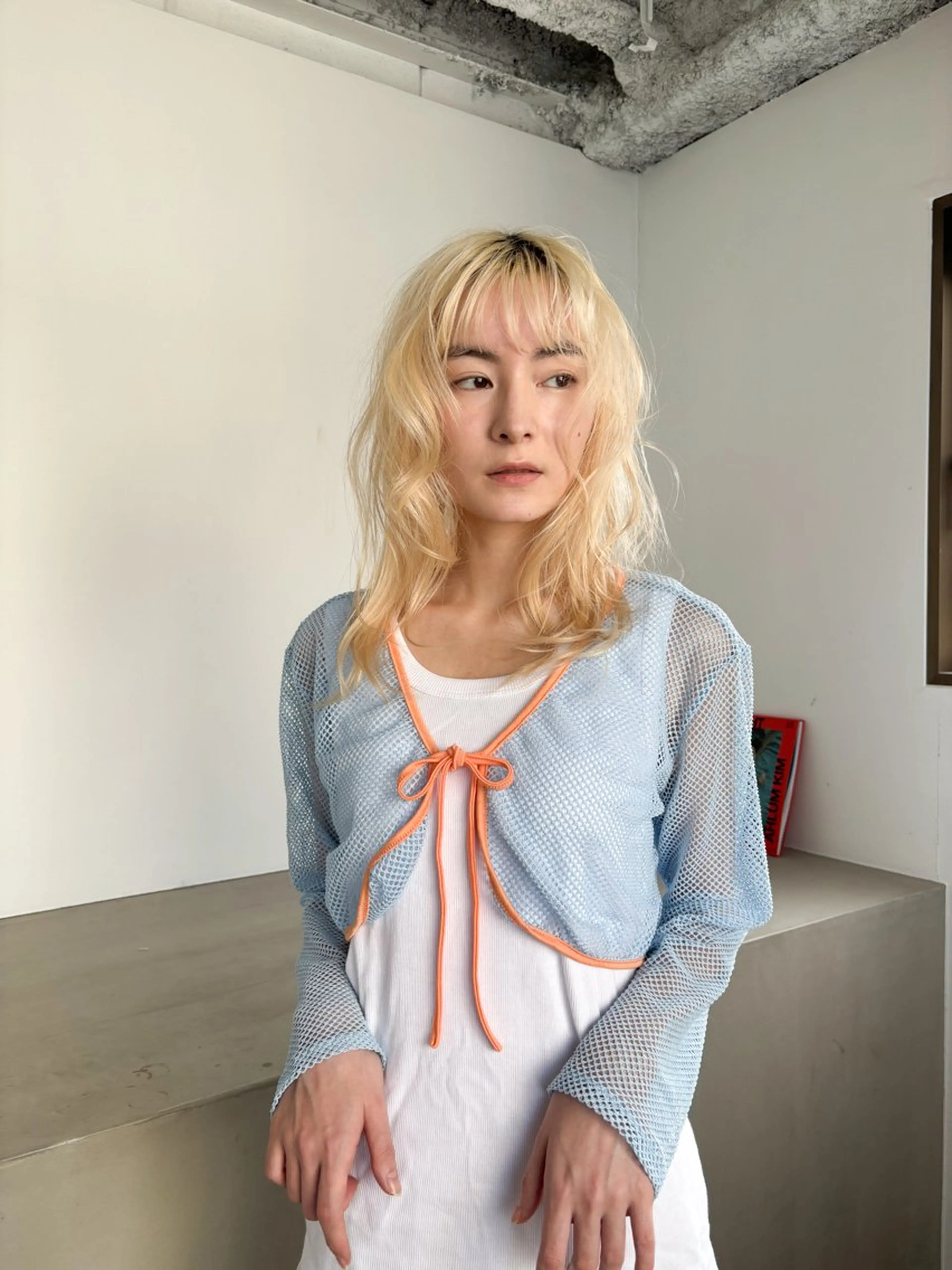 ミディアム カラー ミディアムレイヤー ベージュカラー ブロンド ブロンドベージュ レイヤーカット カット ヘアカラー Takuma Suzuki中目黒のヘアスタイル