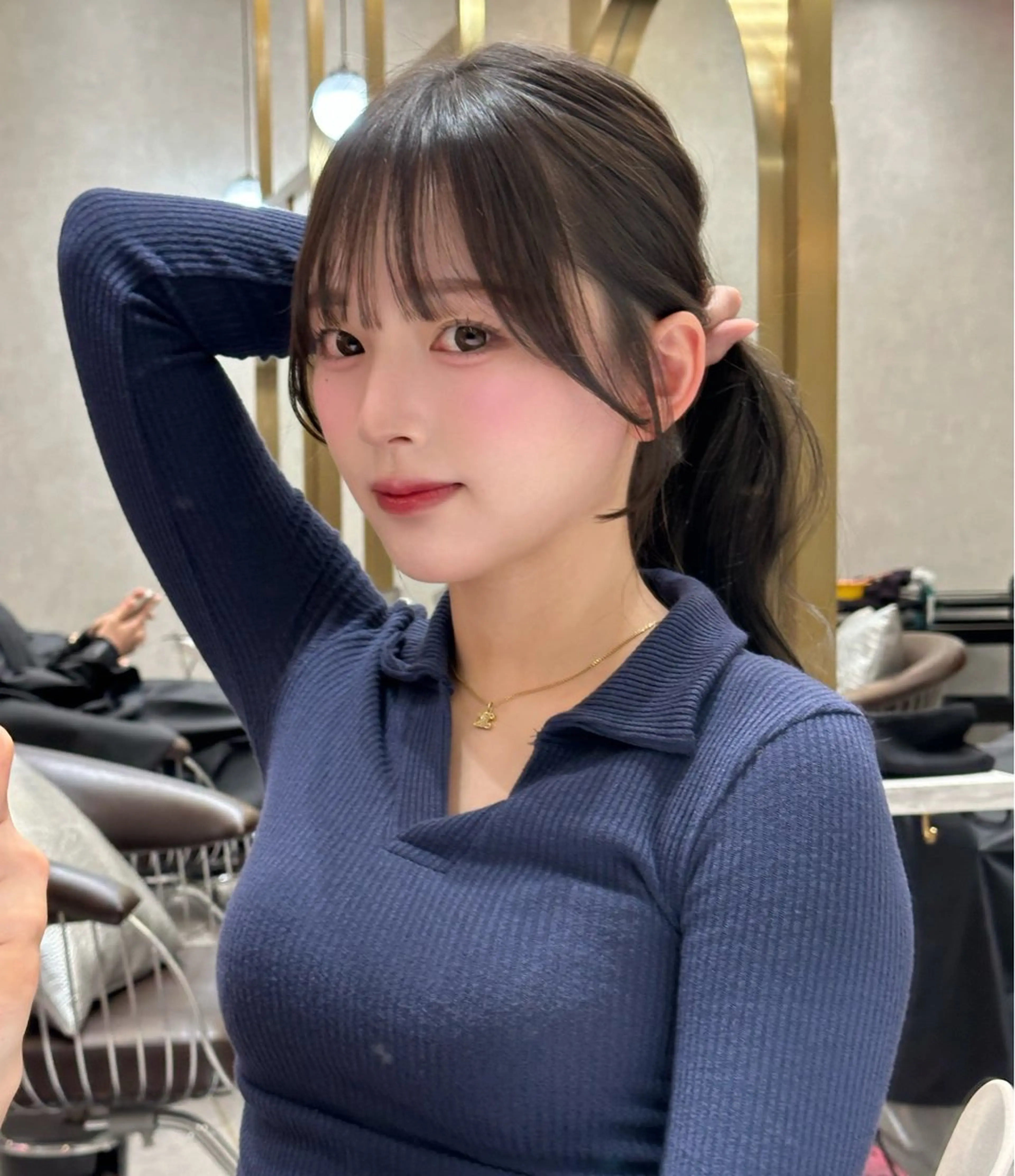 『梅雨前対策に🌧🌱𓂃 』前髪顔周りカット+前髪縮毛矯正+超音波クイックトリートメントの写真