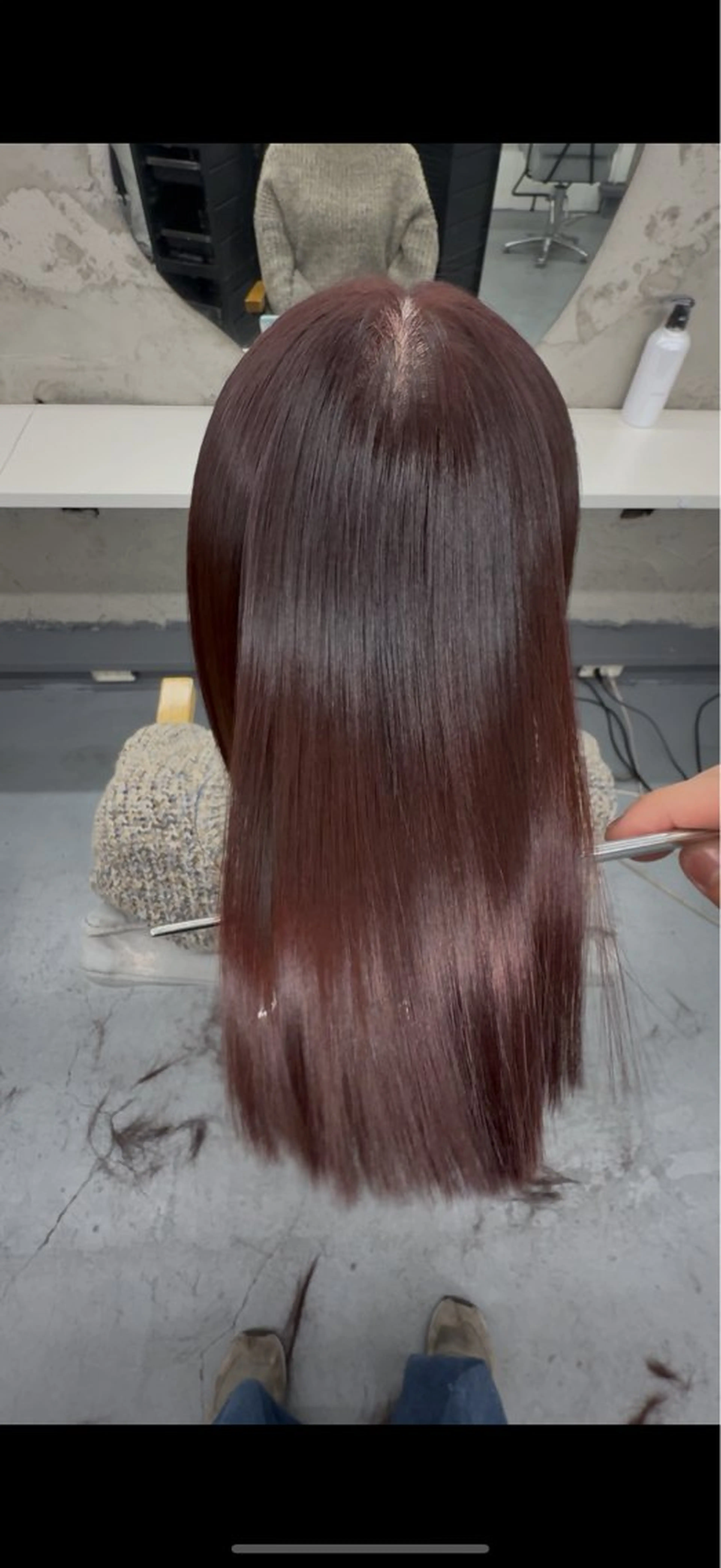 ロング カラー カット ヘアカラー 縮毛矯正 【柏】縮毛矯正 髪質改善💫だいちのヘアスタイル