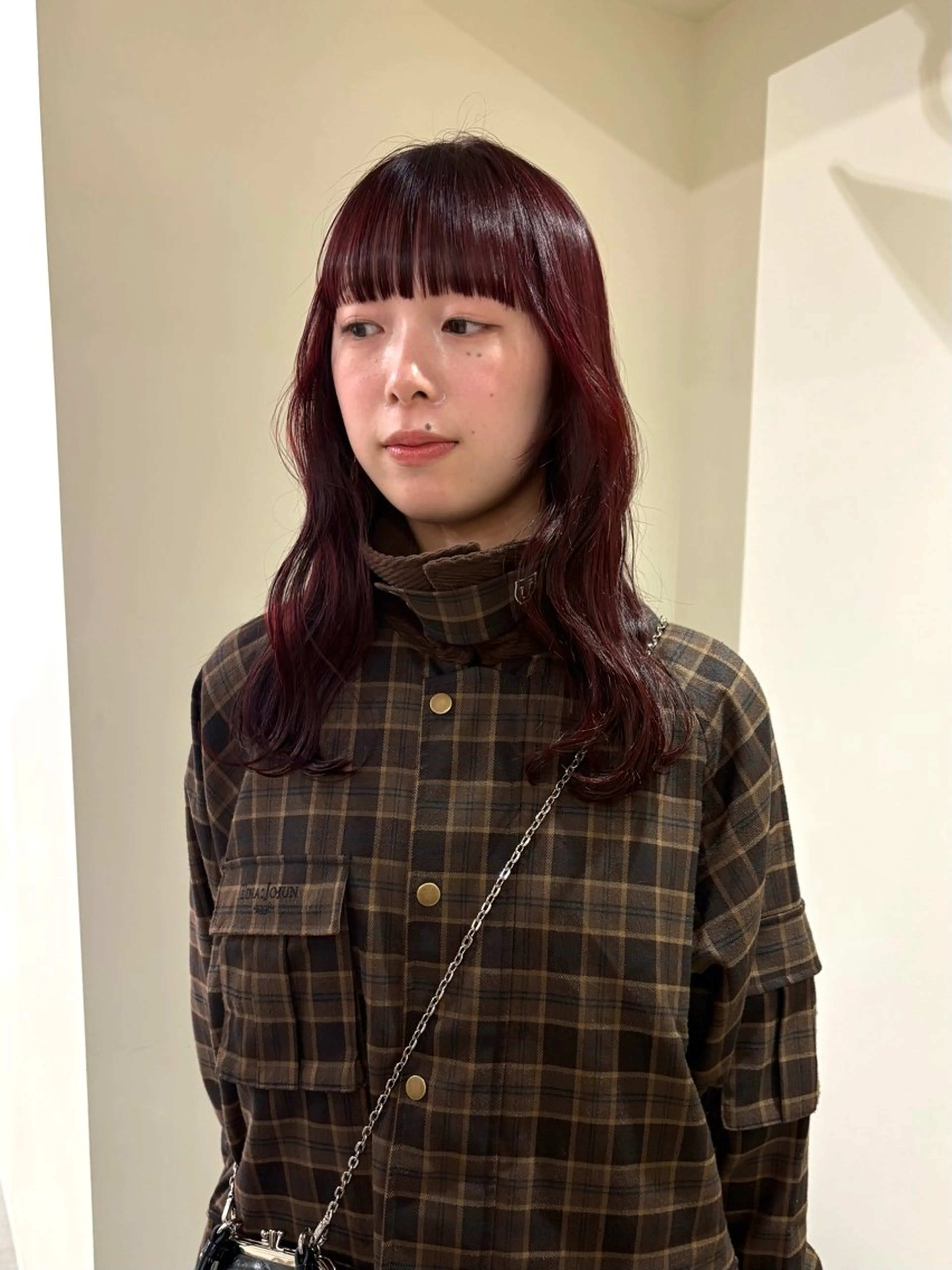 【50%オフ】冬のワインレッド🍷+カット✂︎の写真