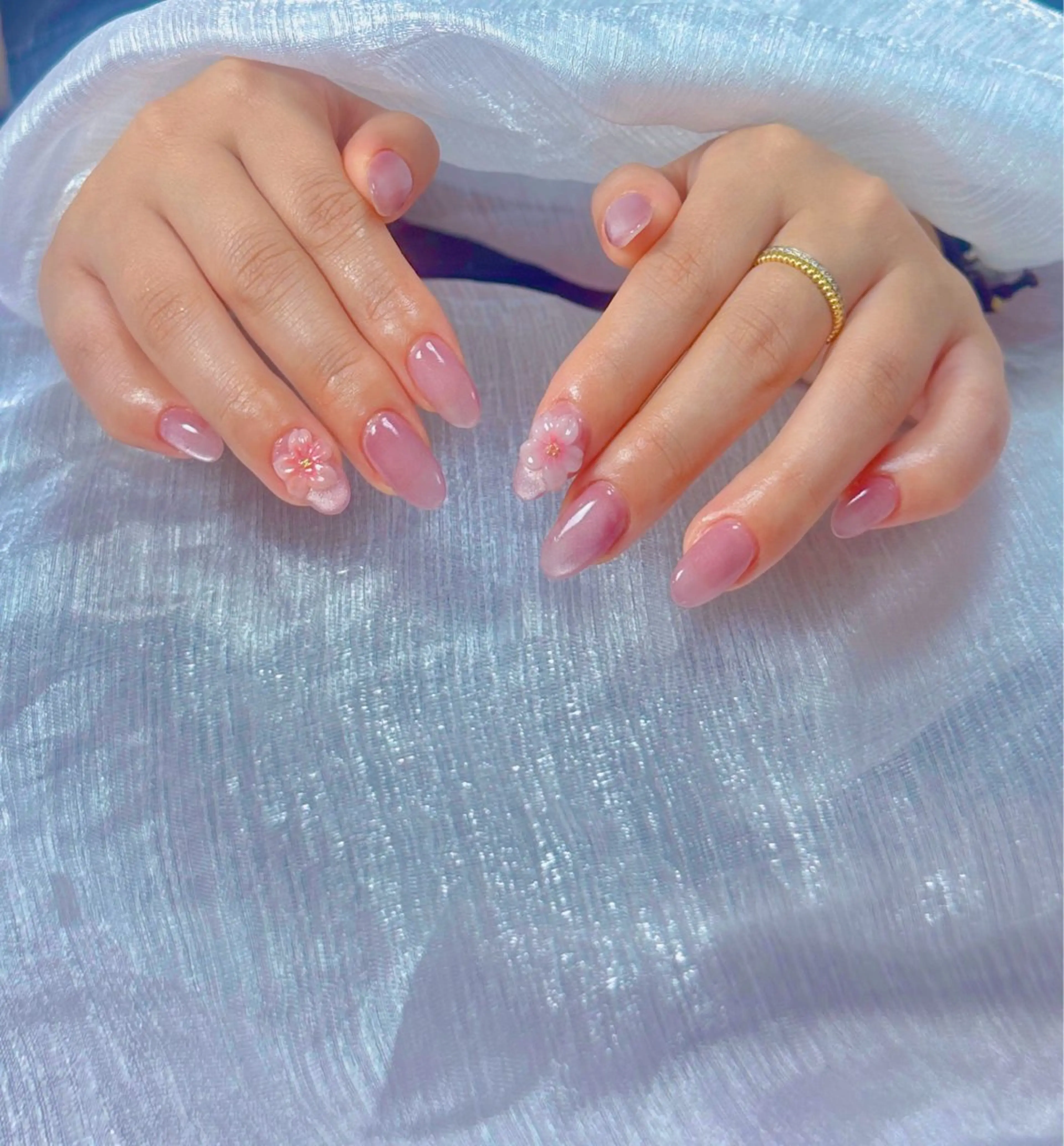 ネイル マグネットネイル シンプルネイル ハンドネイル ハンドケア Daisy Nailsのネイルデザイン