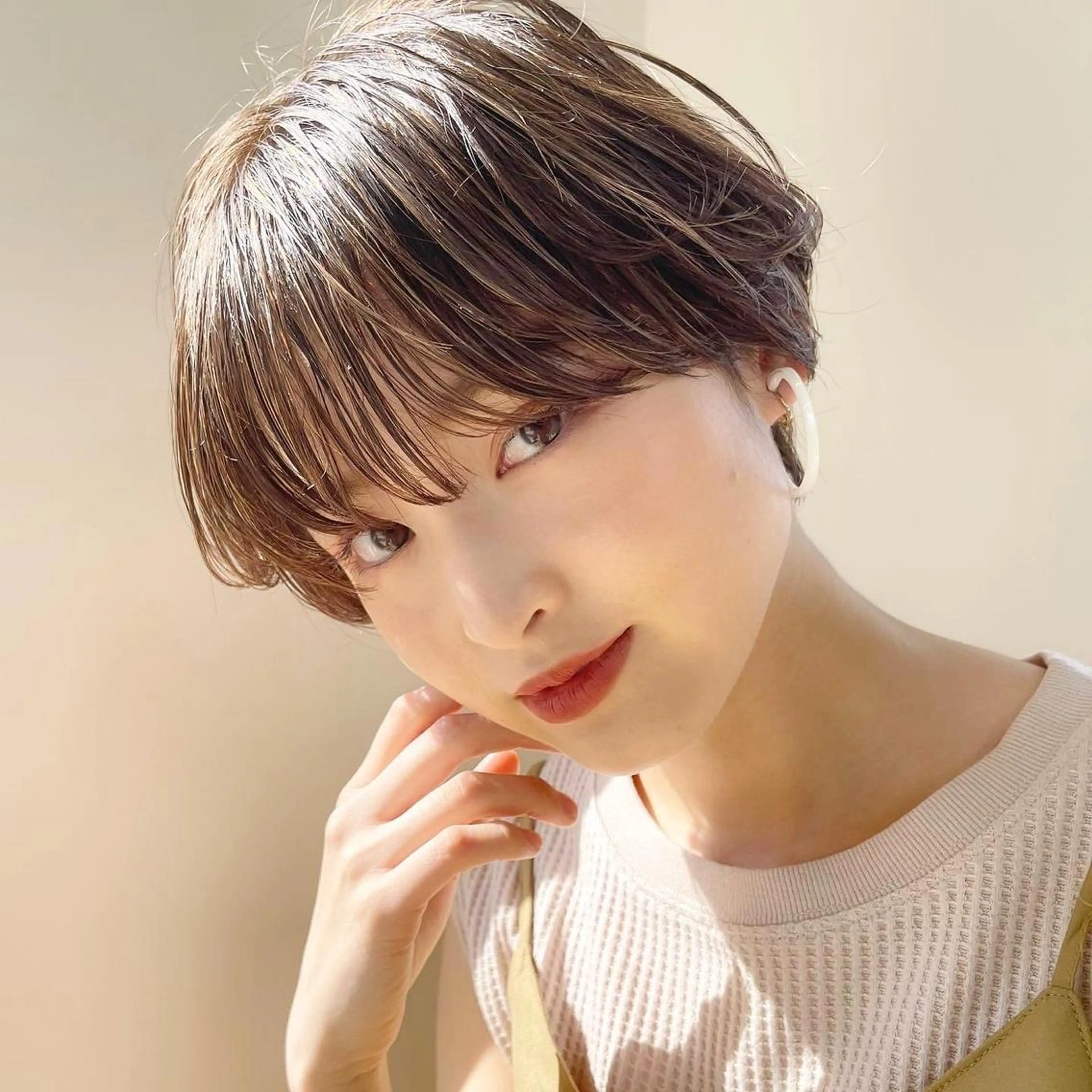 ショート カット ヘアカラー トリートメント イメチェンカット✂️ 錦糸町佐藤店長のヘアスタイル