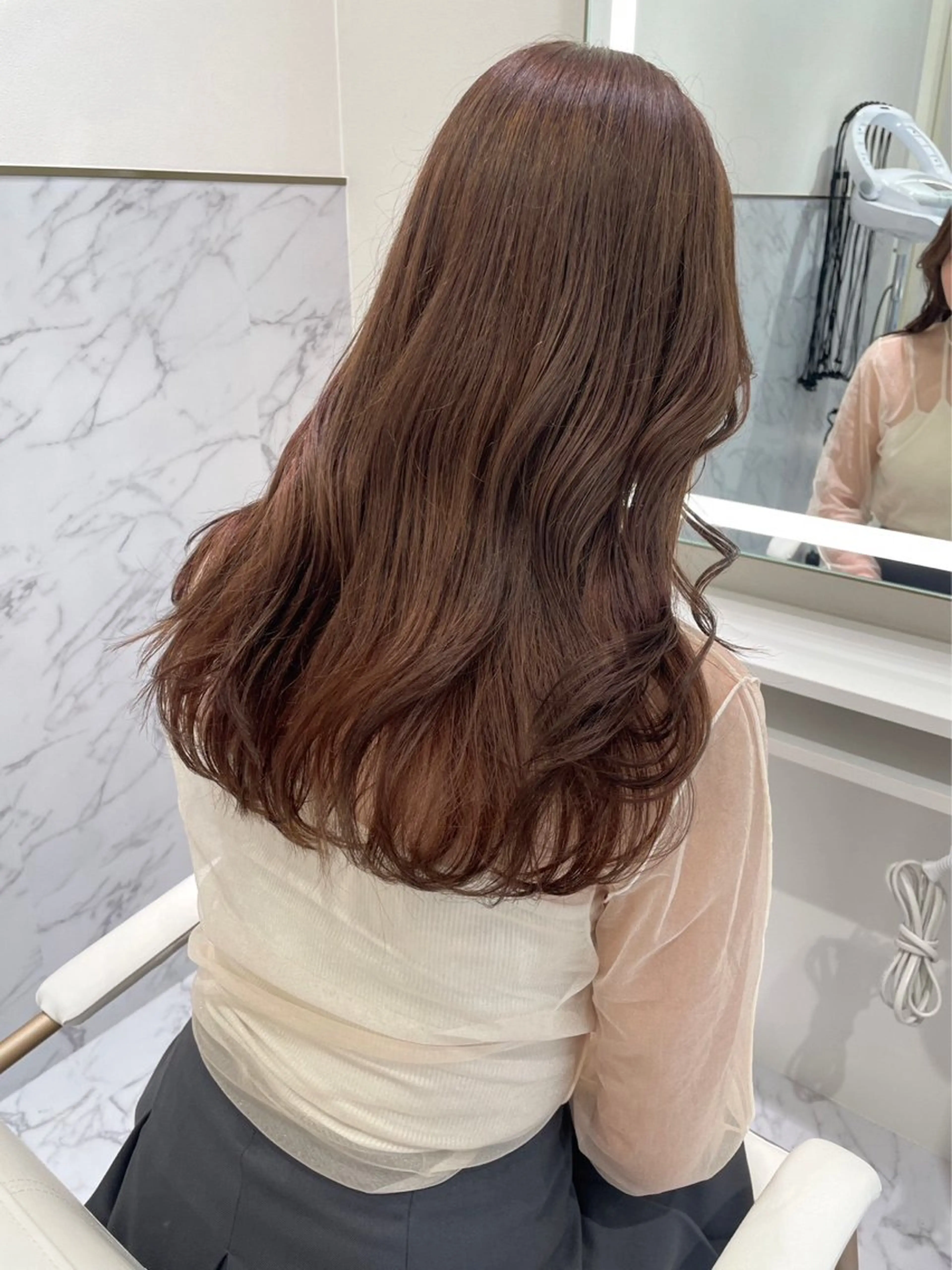 ロング カラー ヘアカラー ParveMix🍀 藤原愛未のヘアスタイル