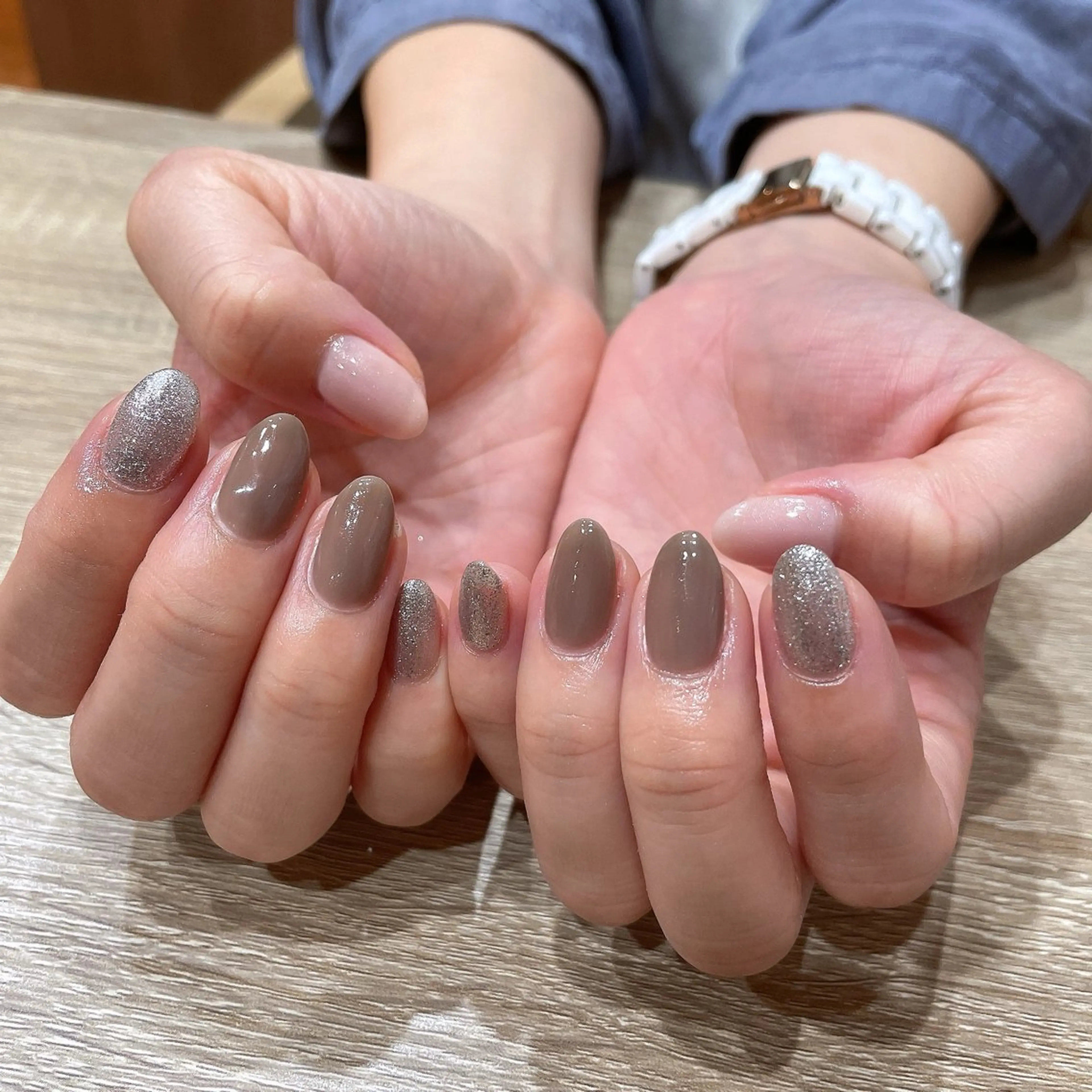 ネイル ラメ(グリッター) ハンドネイル liberté所属・liberté🫧 新小岩のネイルデザイン