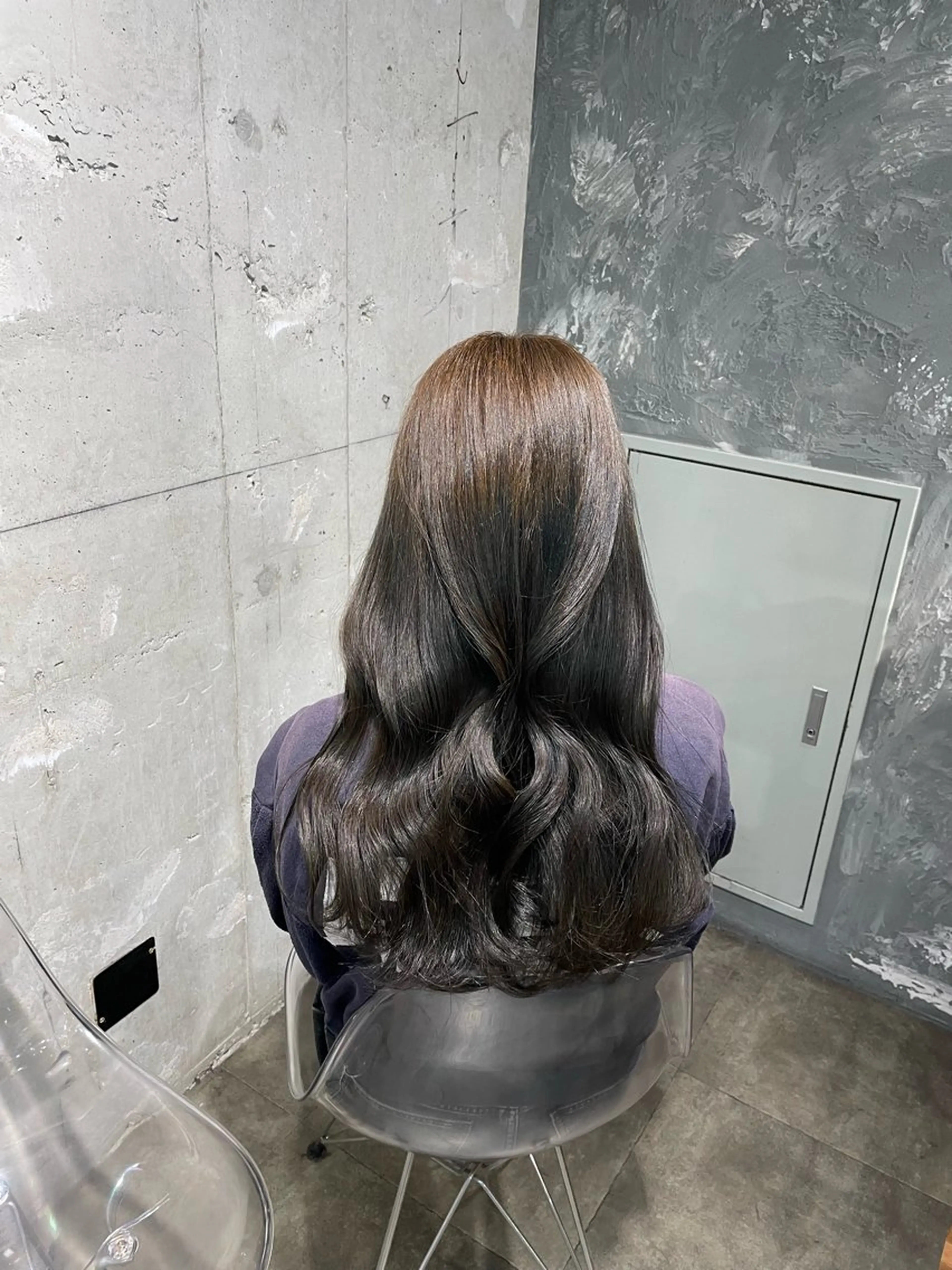 カラー カット ヘアカラー トリートメント ヘアセット 🤍ベージュ/透明感 韓国ヘア/まりん🤍のヘアスタイル