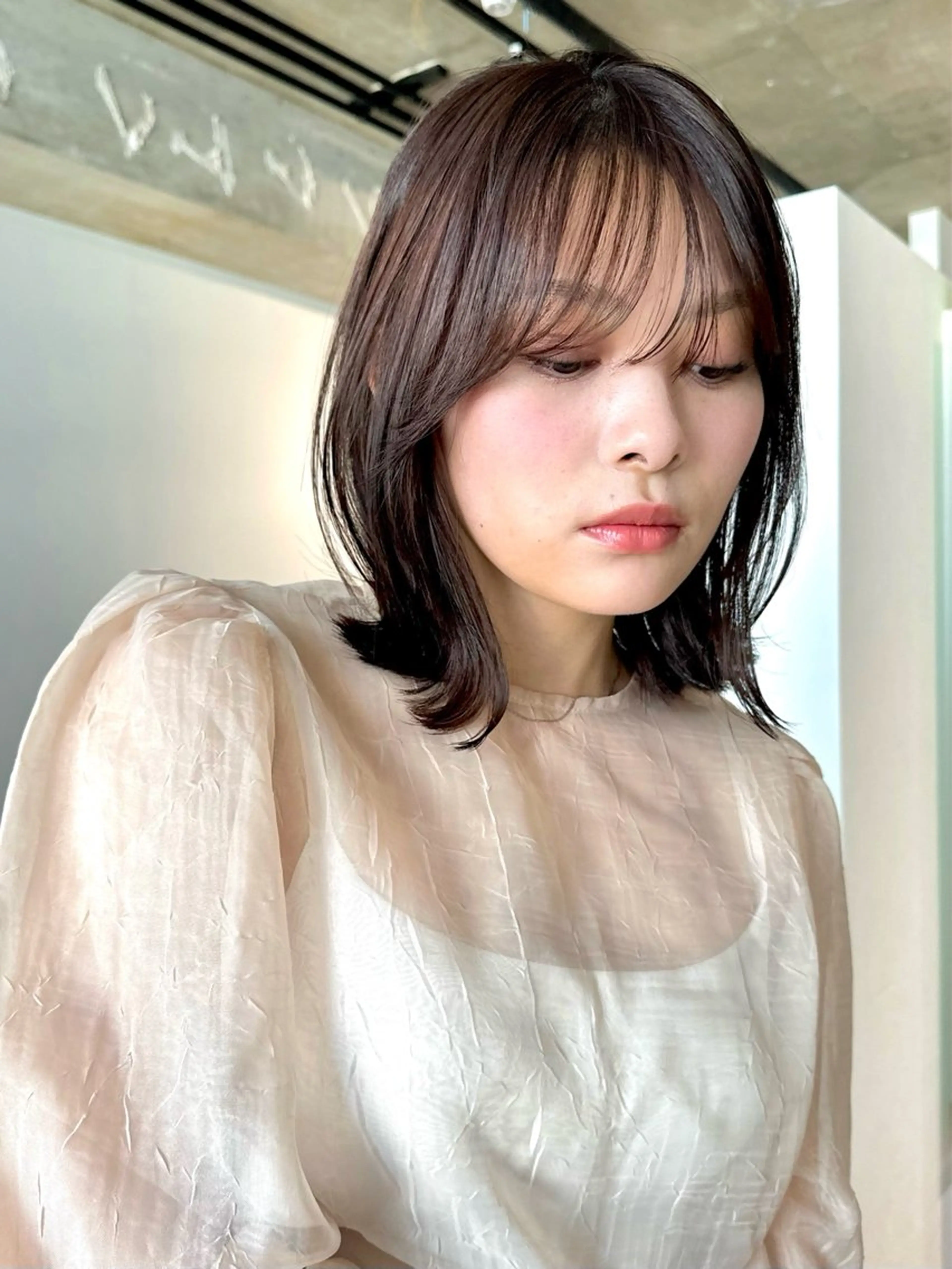 ショート カラー パーマ 🫧小顔×似合わせ× 透明感カラー🫧のヘアスタイル