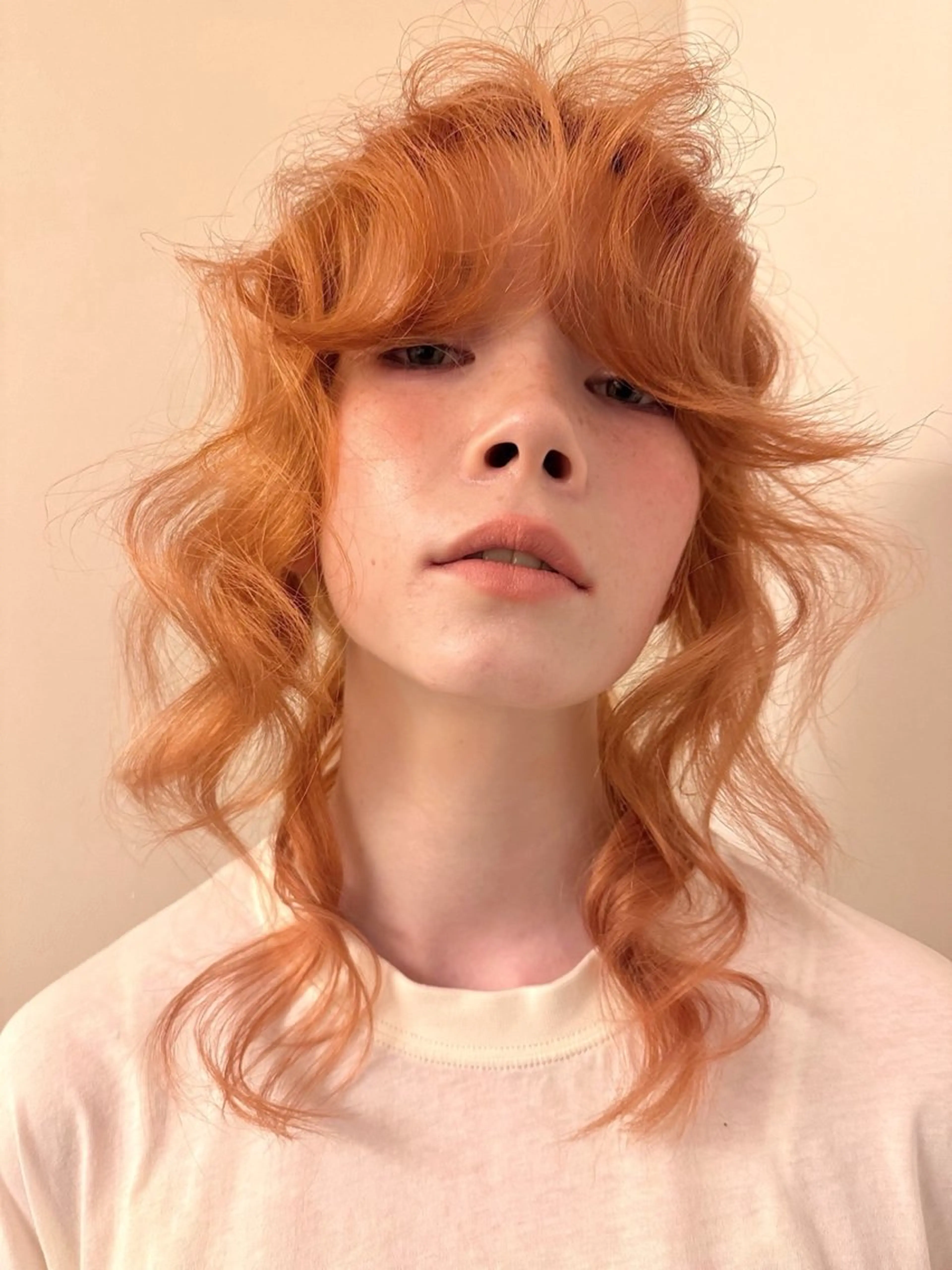 ミディアム カラー ヘアアレンジ 丸山渉/パーマ エフェクトブリーチのヘアスタイル