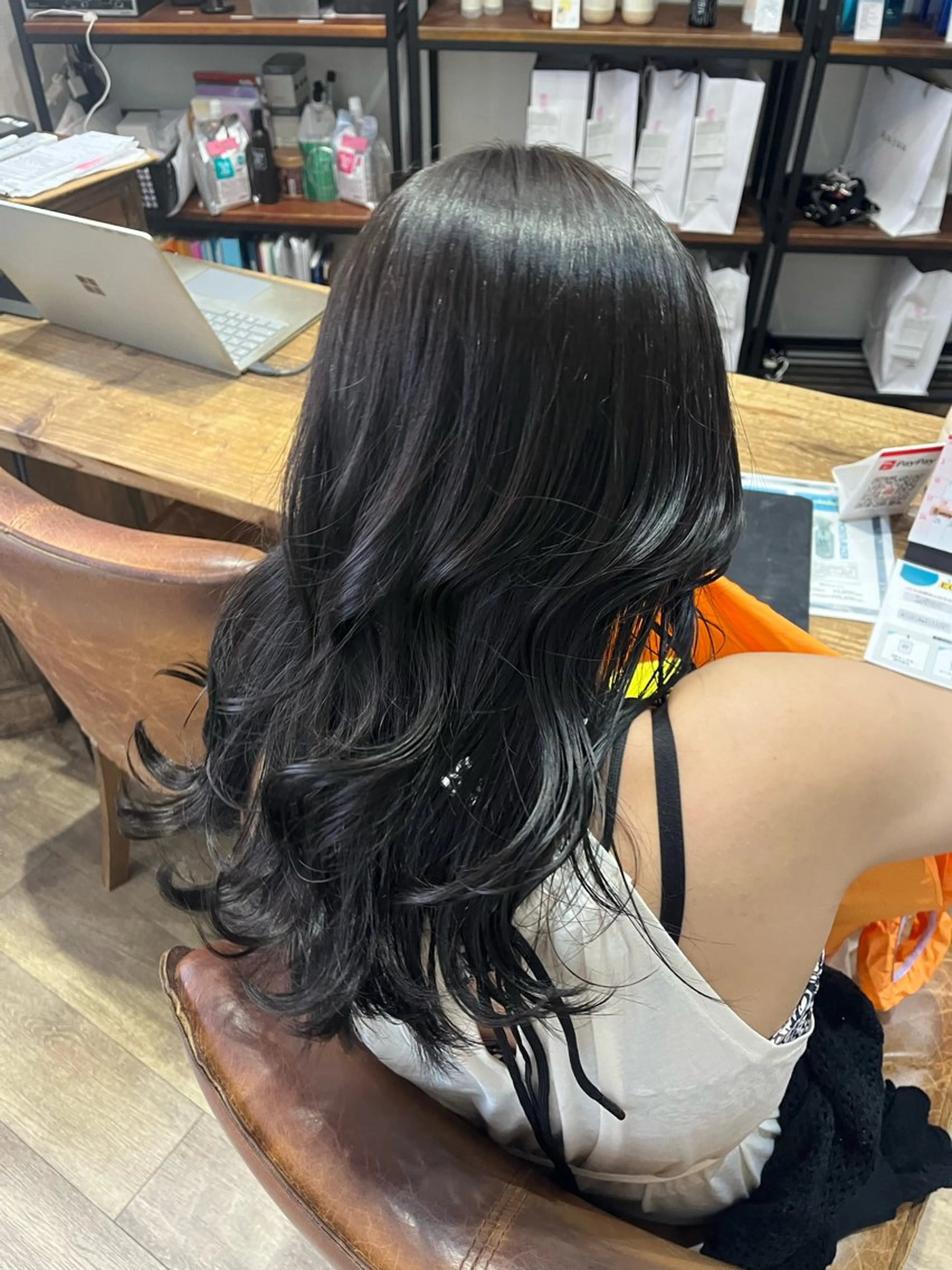 セミロング ラベンダーベージュ トリートメント ヘアカラー トリートメント Risa🐈‍⬛/ グレージュ/透明感のヘアスタイル