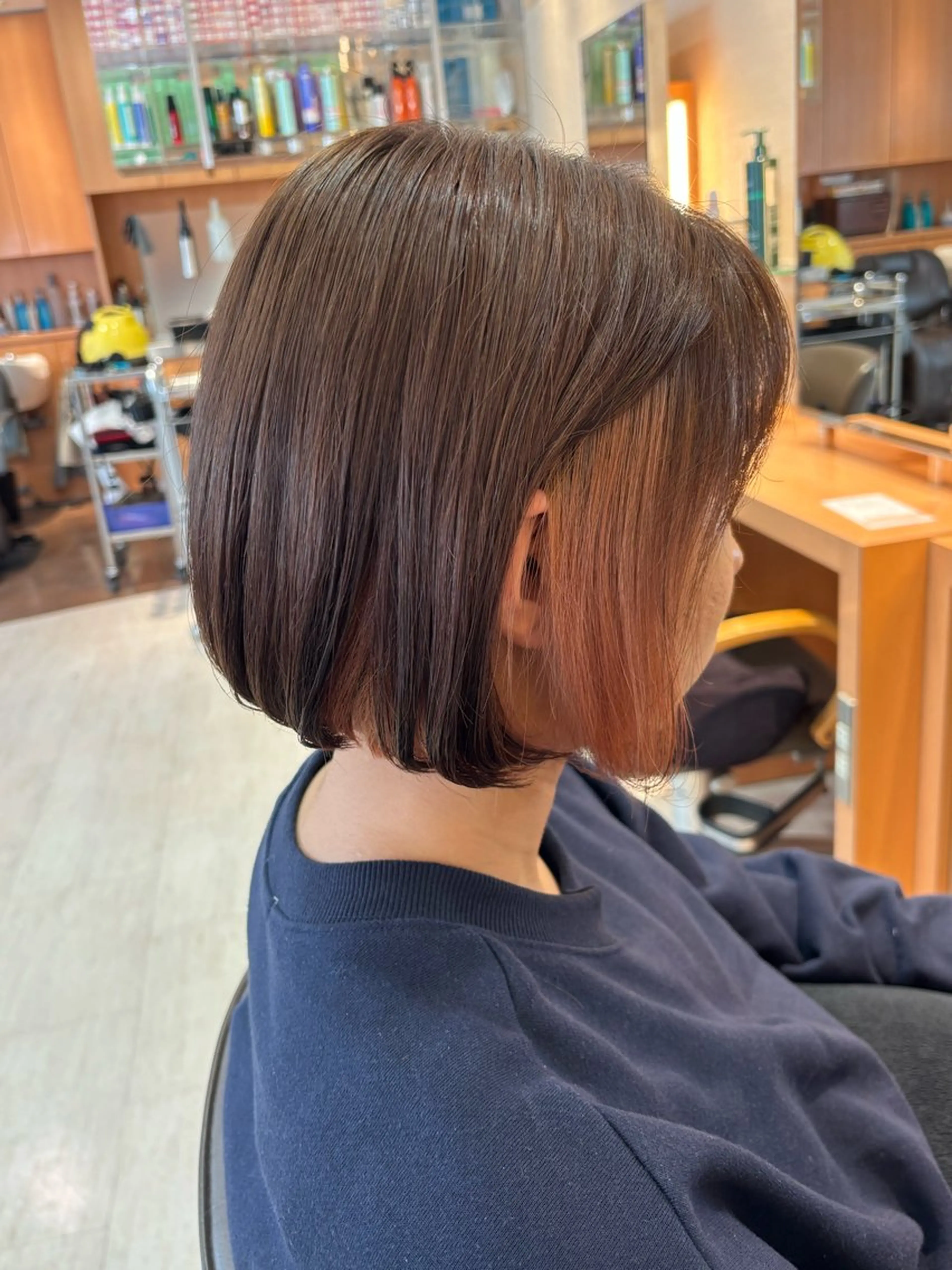 ショート カラー ベージュカラー インナーカラー ヘアカラー hair salon BOKu所属・竹葉 如起のヘアスタイル