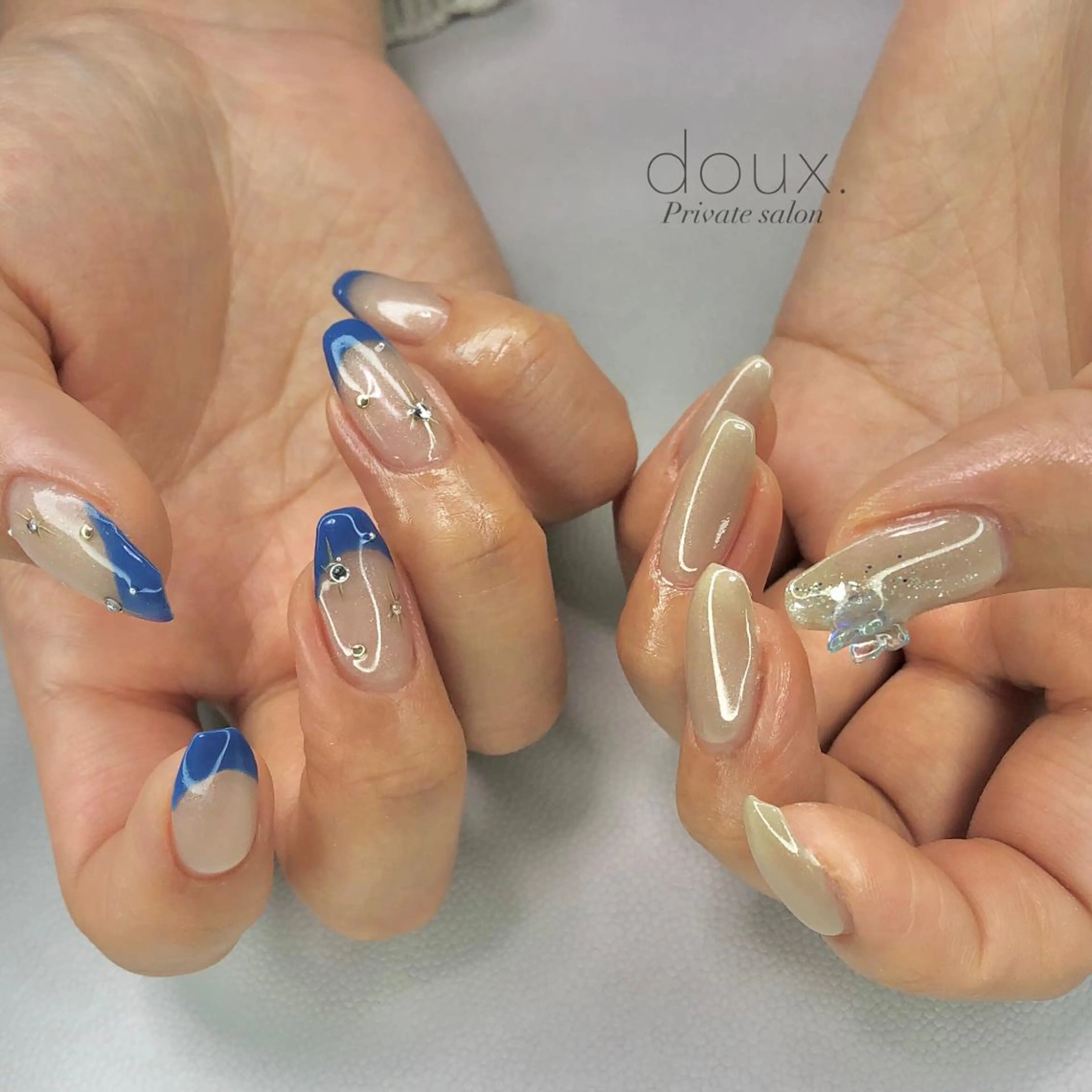ネイル アートネイル キラキラネイル doux. nailのネイルデザイン