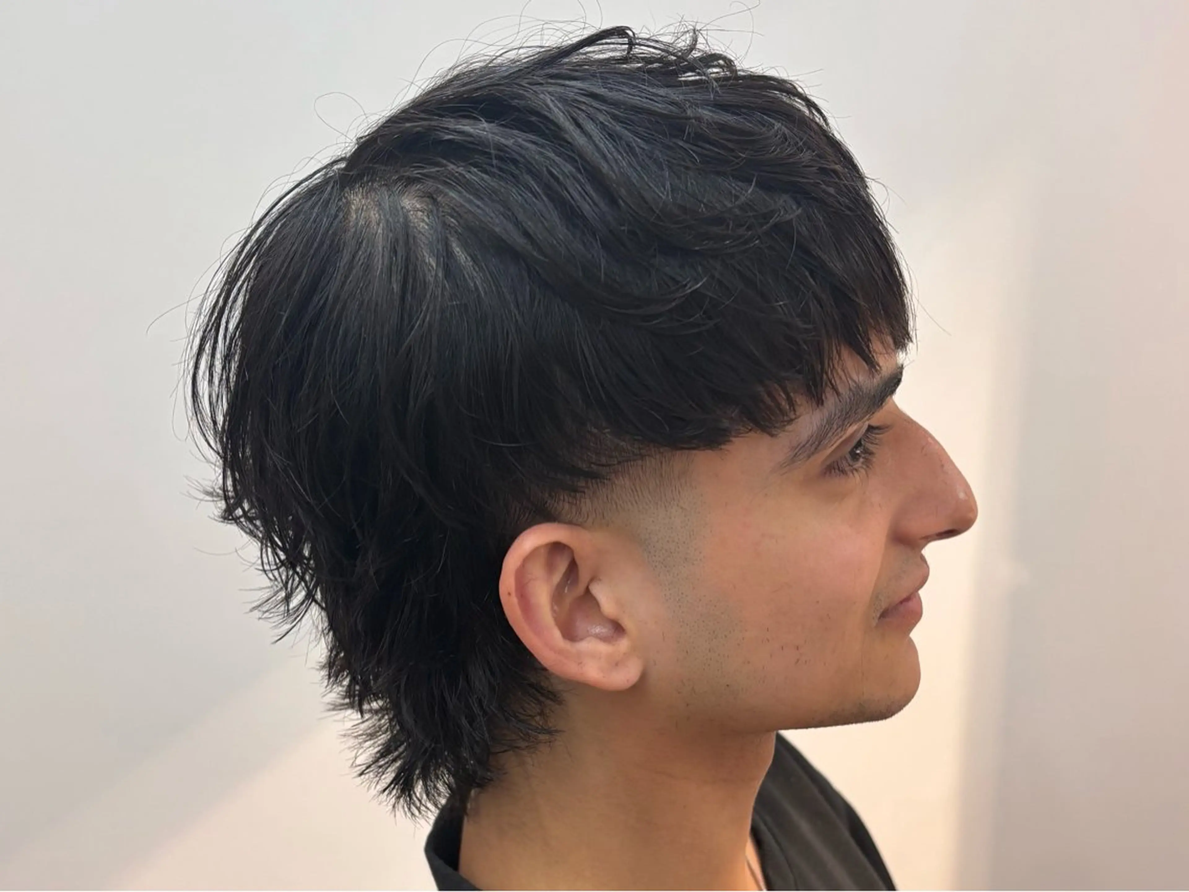 ショート パーマ メンズ カット パーマ 男に磨きをかけるフェ ードヘア👊🏼/森のヘアスタイル