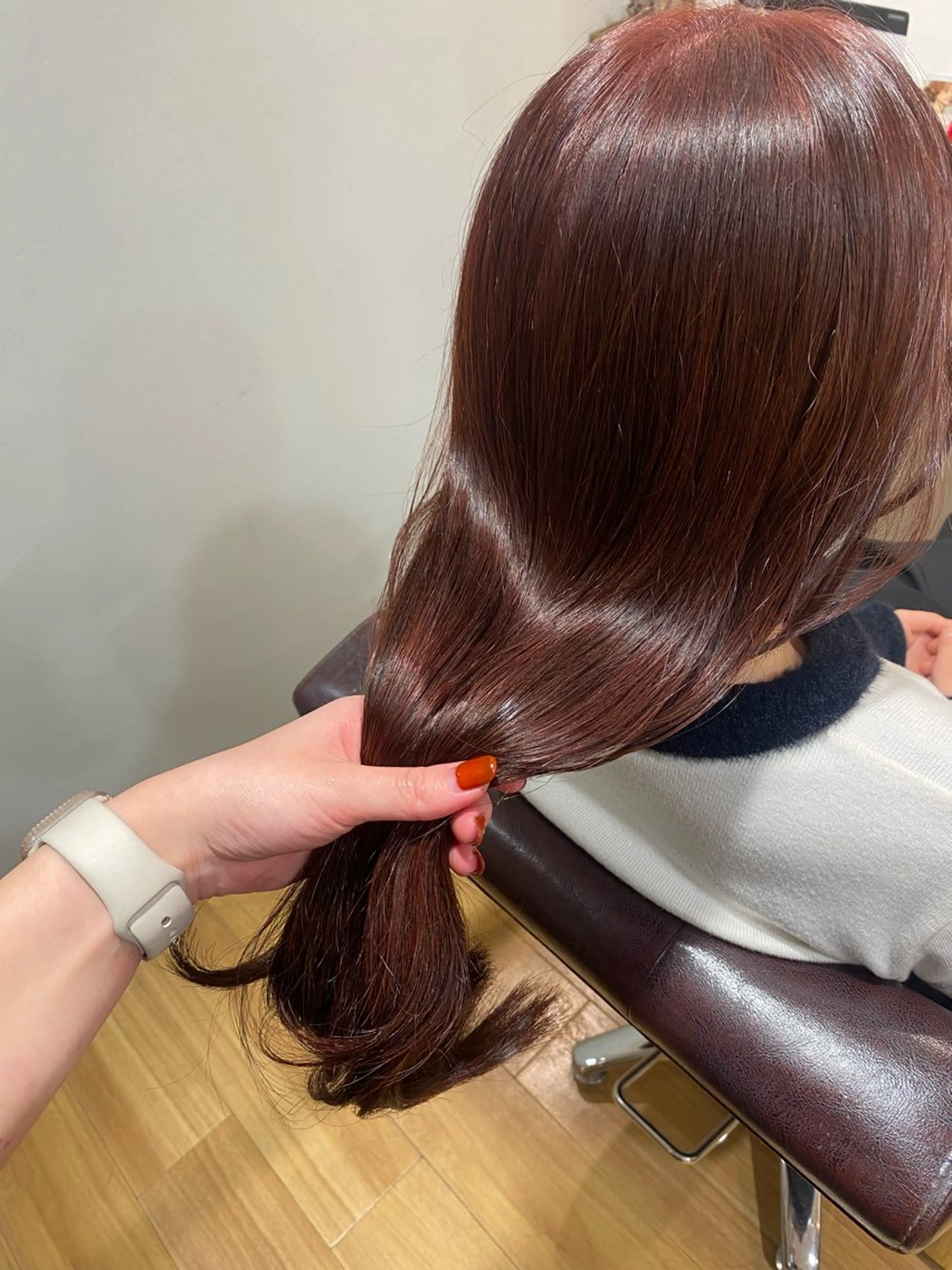 ロング akane/ 縮毛矯正/暖色のヘアスタイル