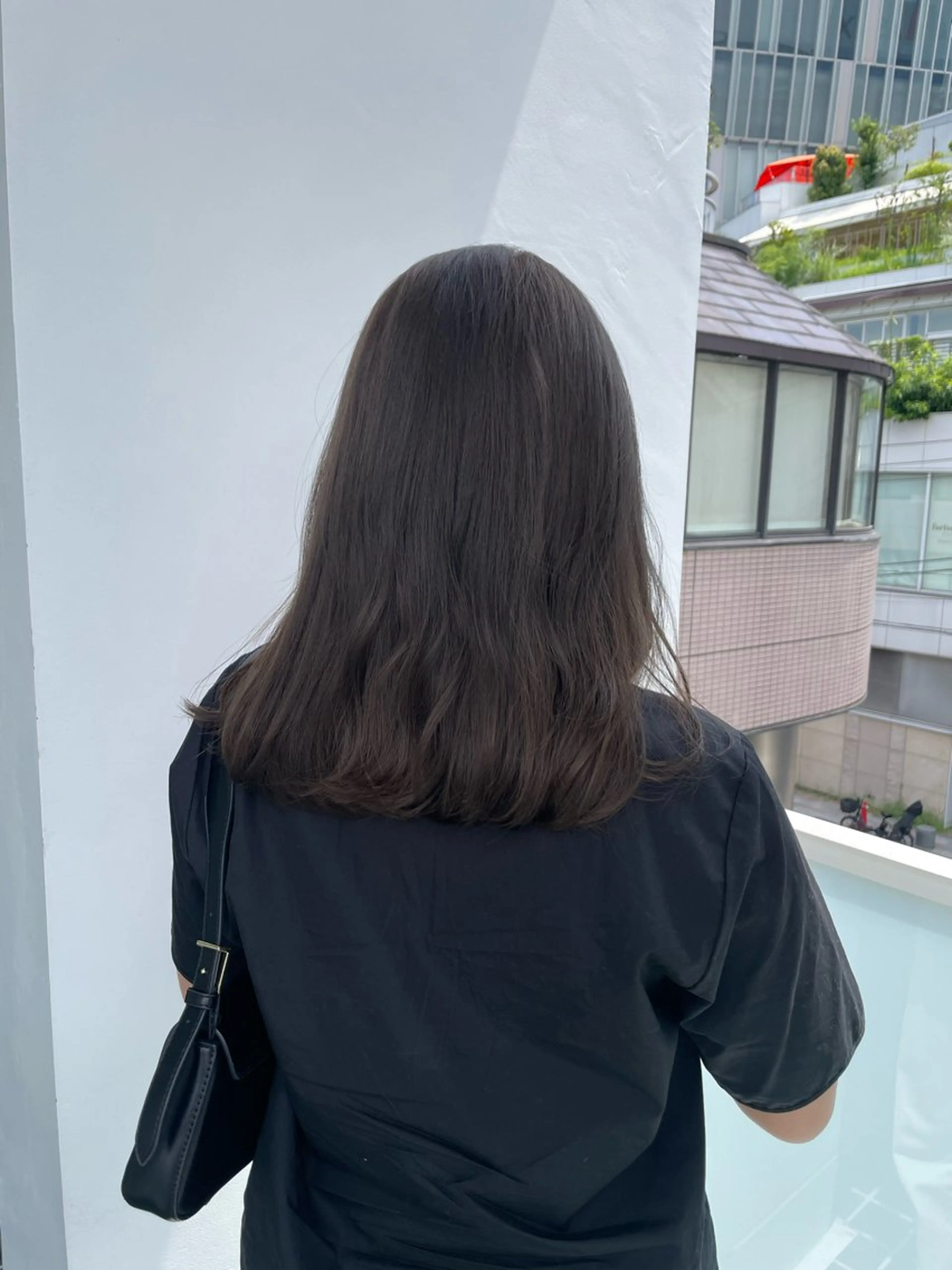 カラー ヘアカラー トリートメント maina/透明感 ベージュ/ブラウンのヘアスタイル