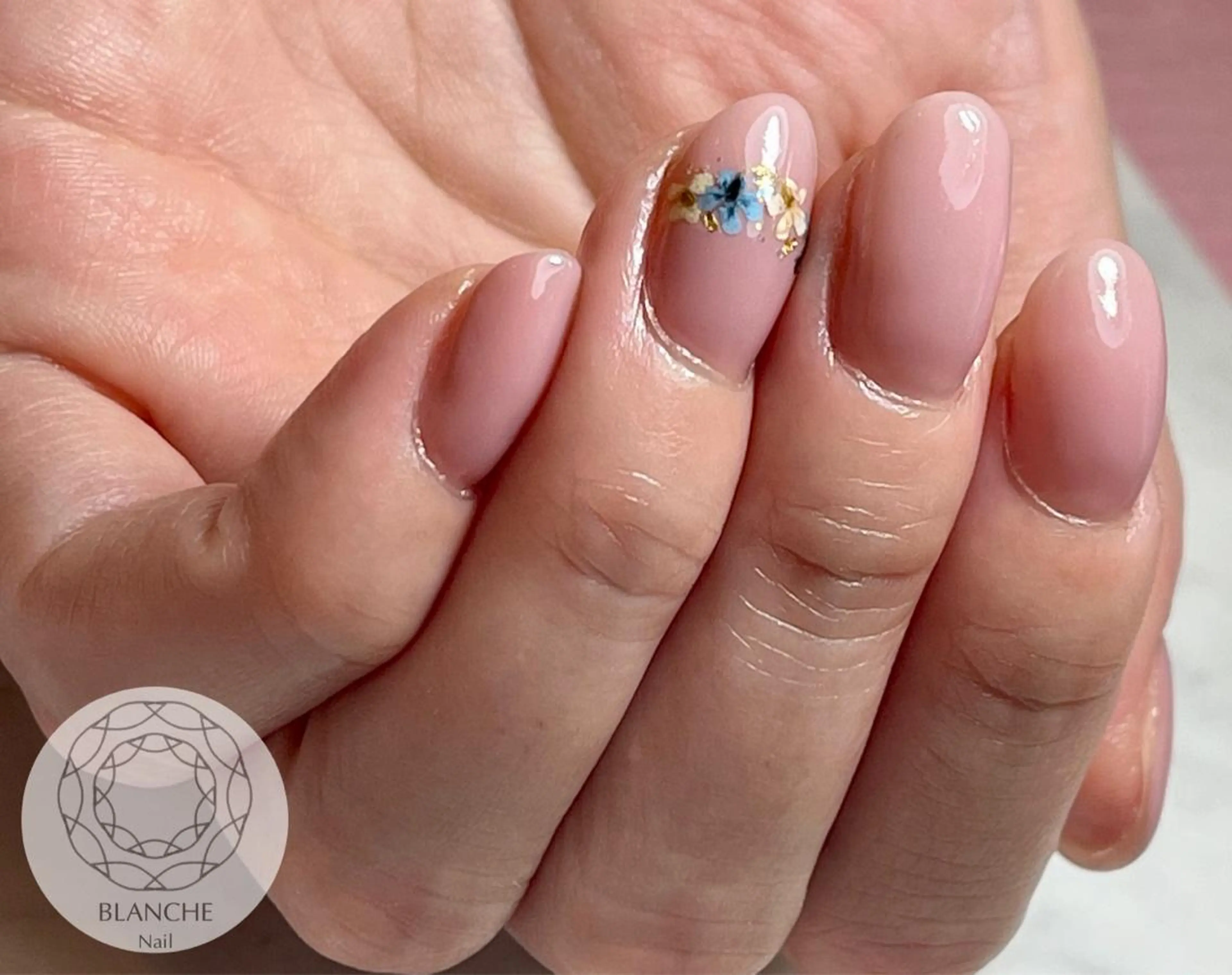 ネイル アートネイル ジェルネイル オフィスネイル パラジェル シンプルネイル BLANCHE Nailのネイルデザイン