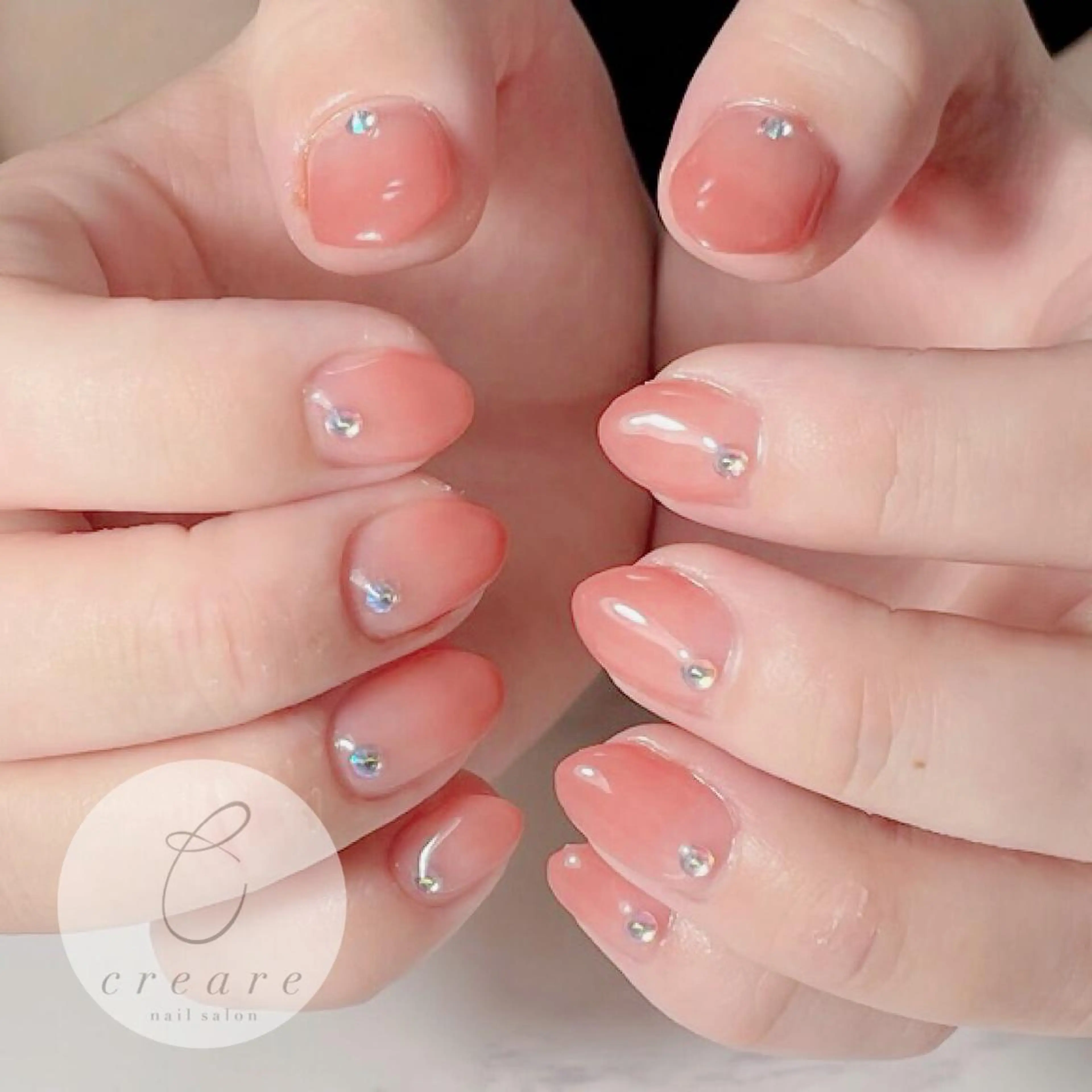 ネイル アートネイル ジェルネイル グラデーション オフィスネイル ワンカラーネイル 辻野 和枝のネイルデザイン