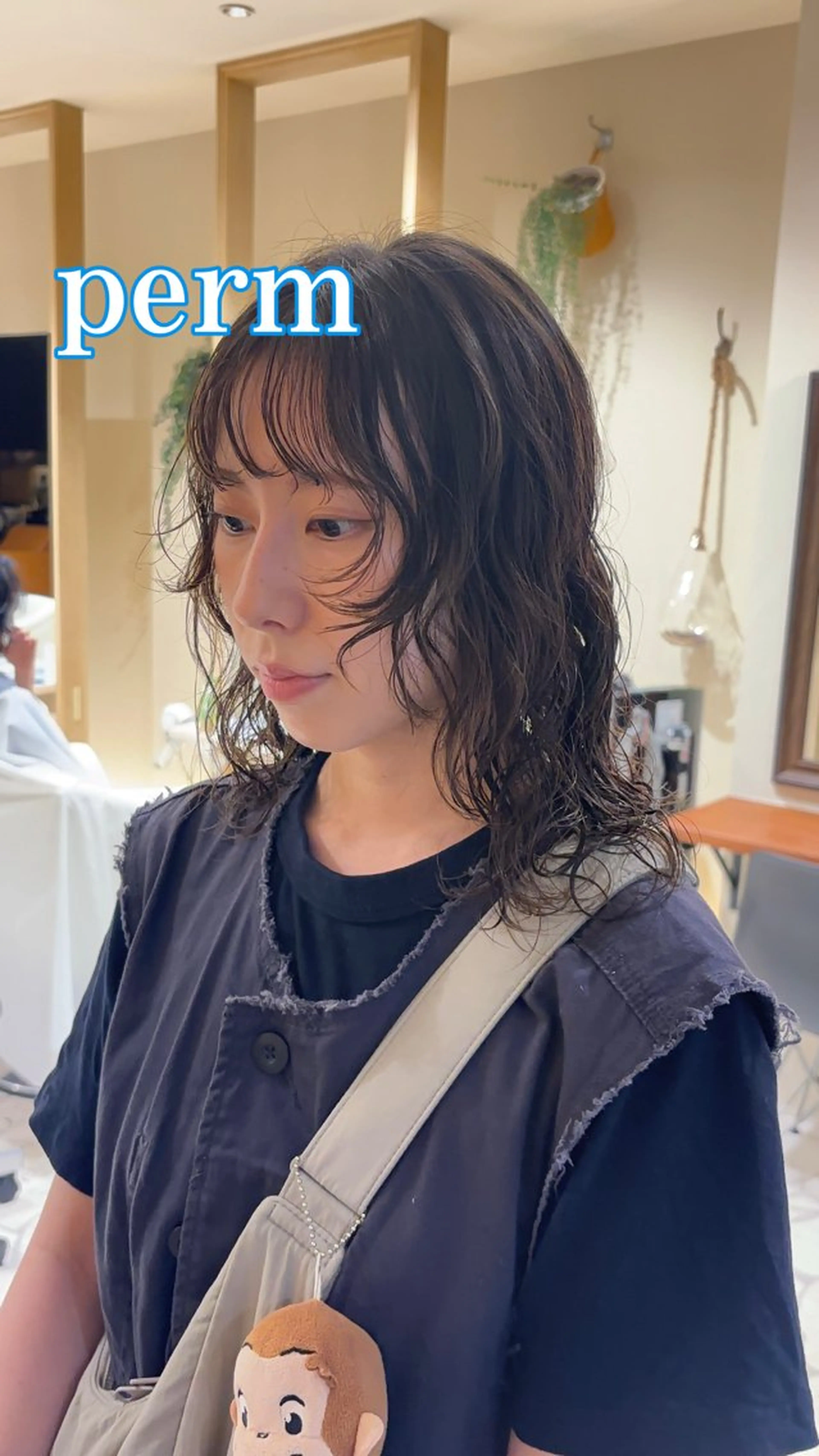 セミロング パーマ セミロングパーマ レイヤーカット CYAN.栄店所属・パーマ/髪質改善 【榎本千夏】のヘアスタイル