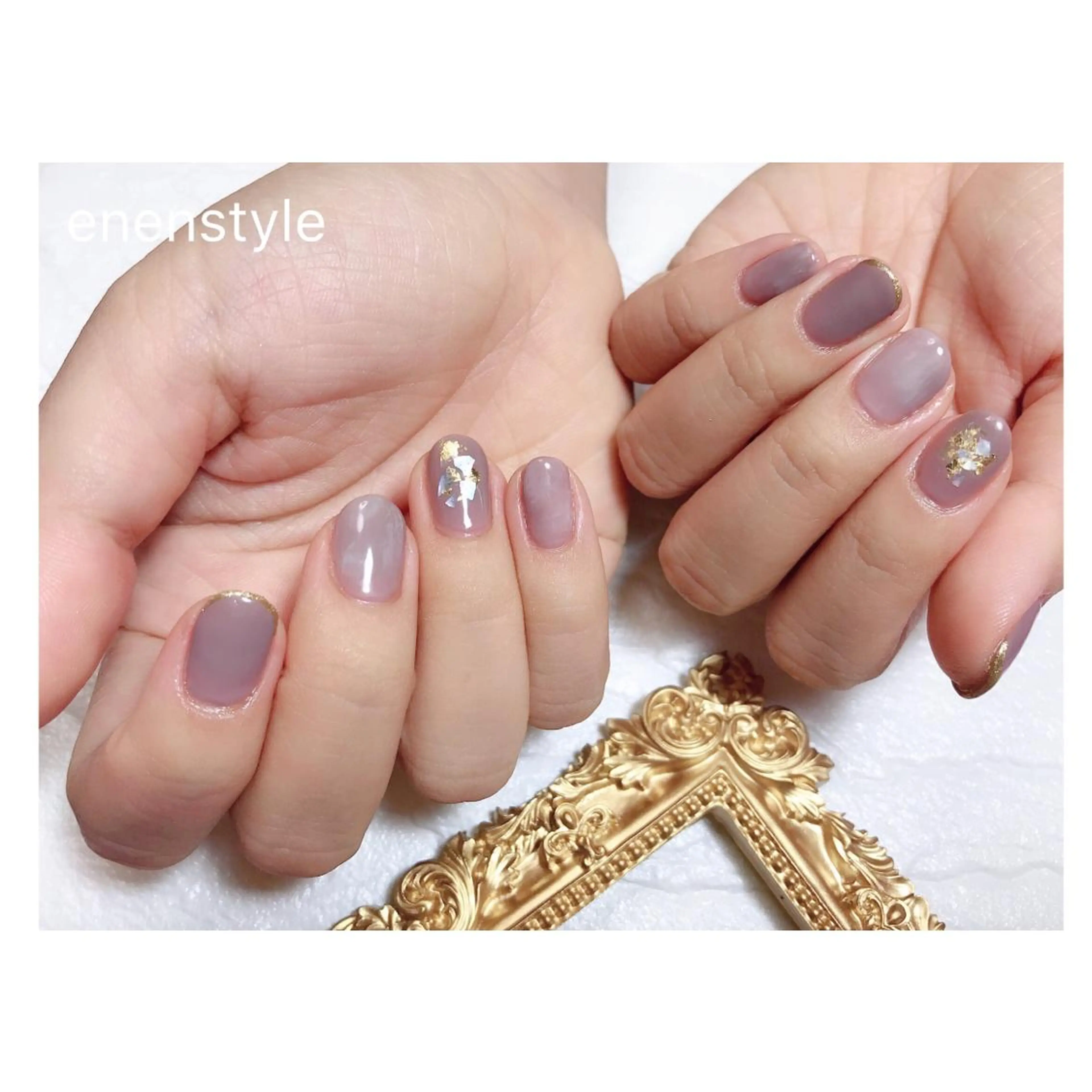 ショート ネイル ジェルネイル ニュアンスネイル オフィスネイル シンプルネイル ハンドネイル 👑enen style👑のネイルデザイン