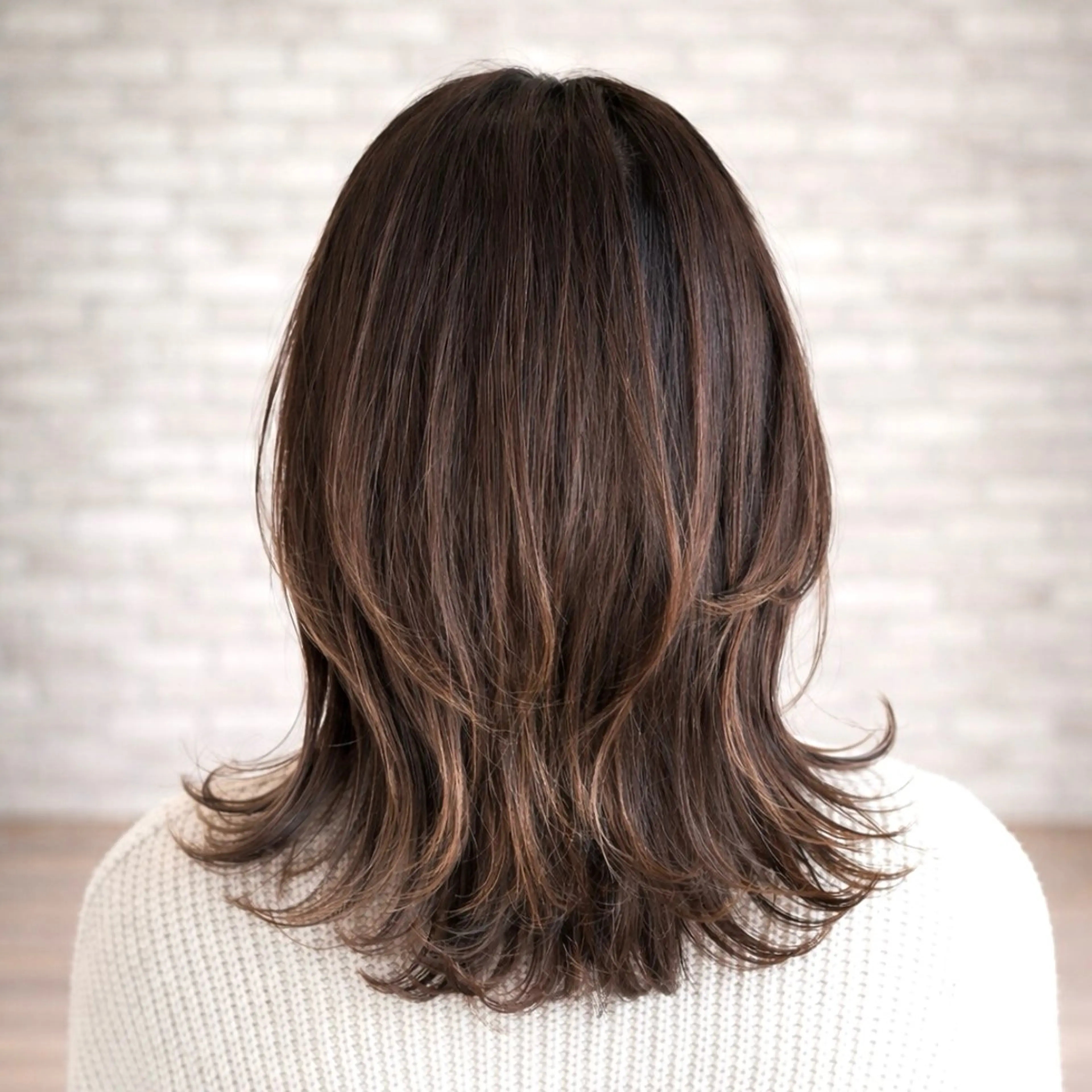 ミディアム カット ヘアカラー 割れる髪を治す 最新パーマ/Yutaのヘアスタイル