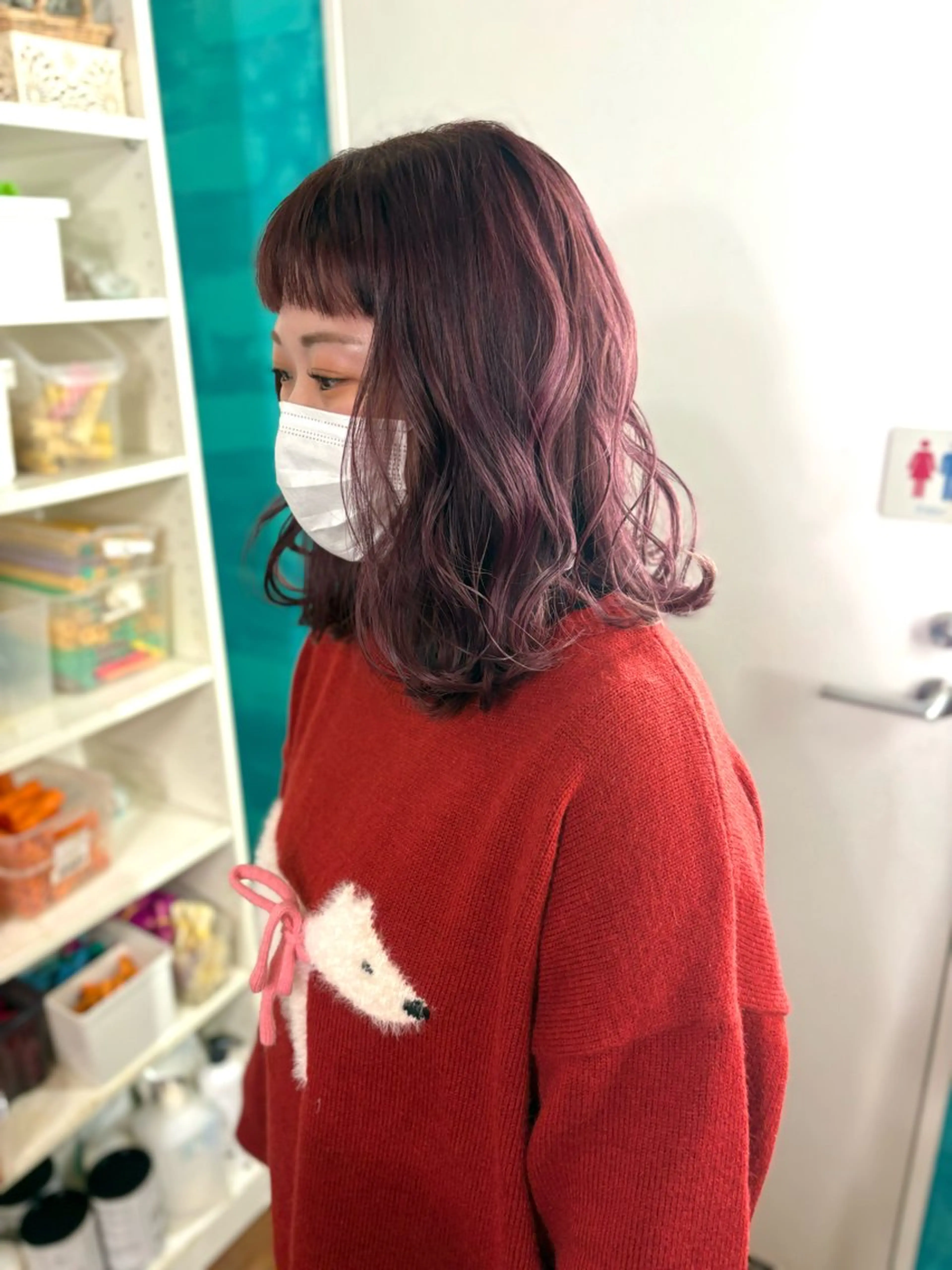 ミディアム ドアベルヘアリビング所属・加藤志保 🎗️🫧モデル募集のヘアスタイル