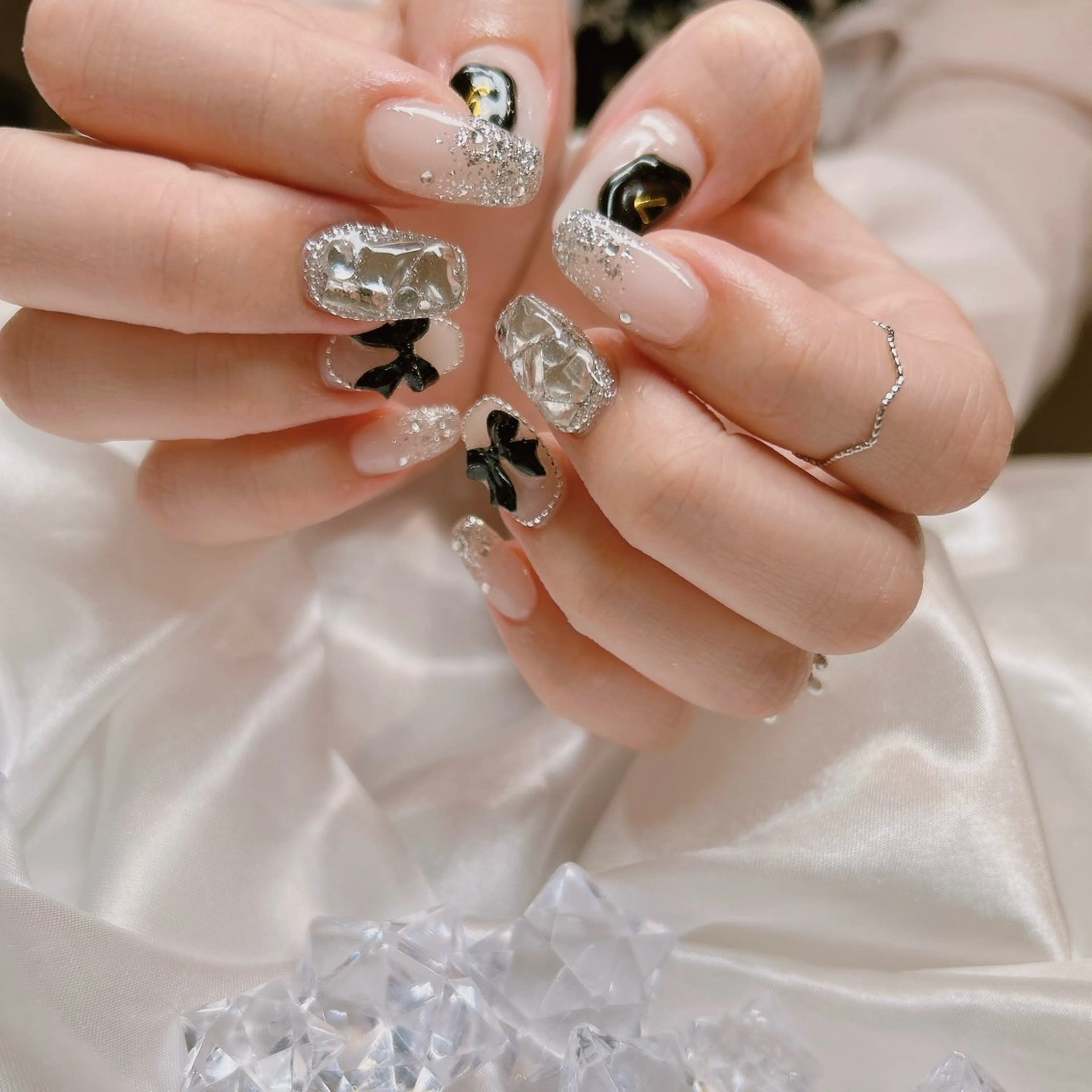 ネイル ハンドネイル junna のぞいてねのネイルデザイン