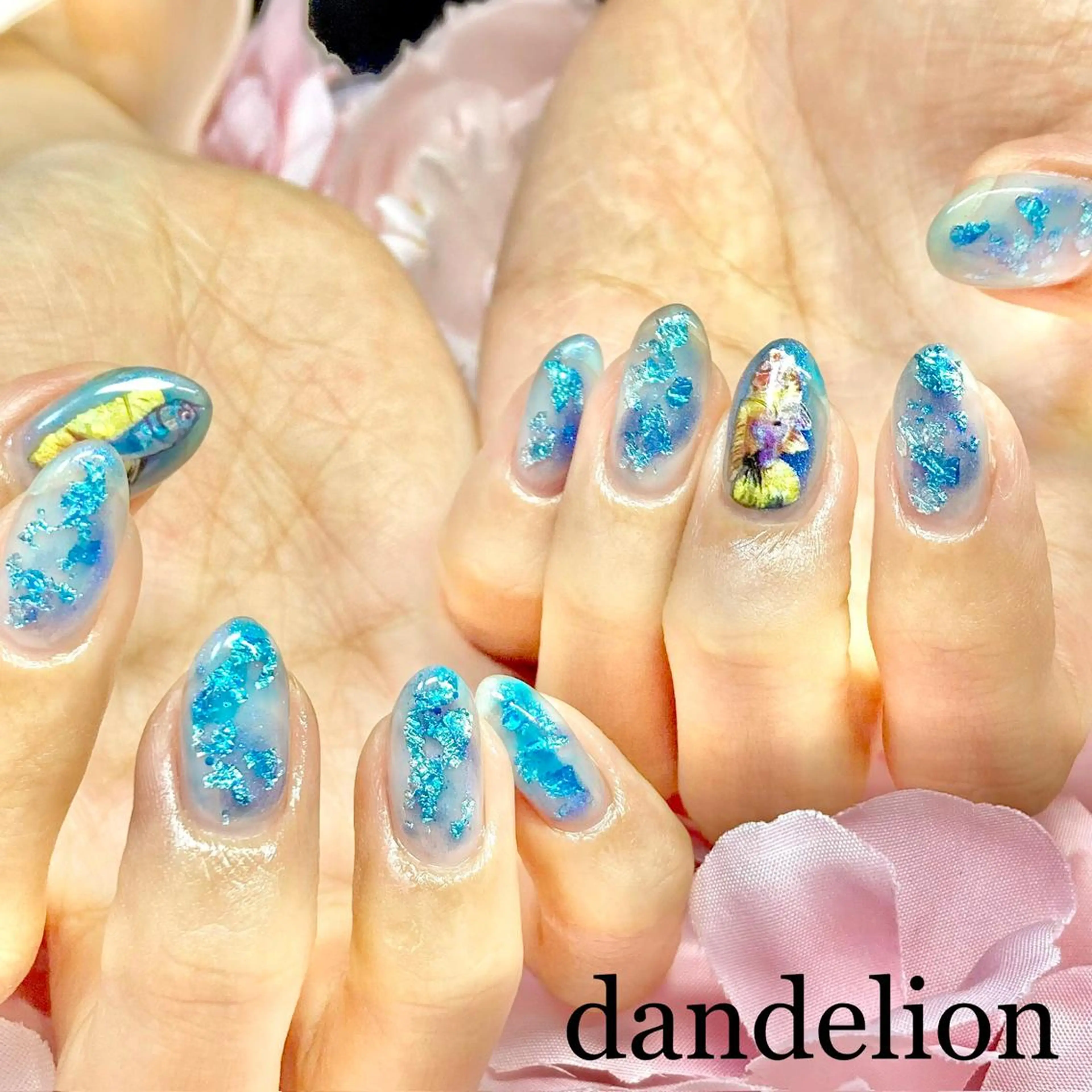 ネイル ハンドネイル ハンドケア dandelion ダンデライオンのネイルデザイン