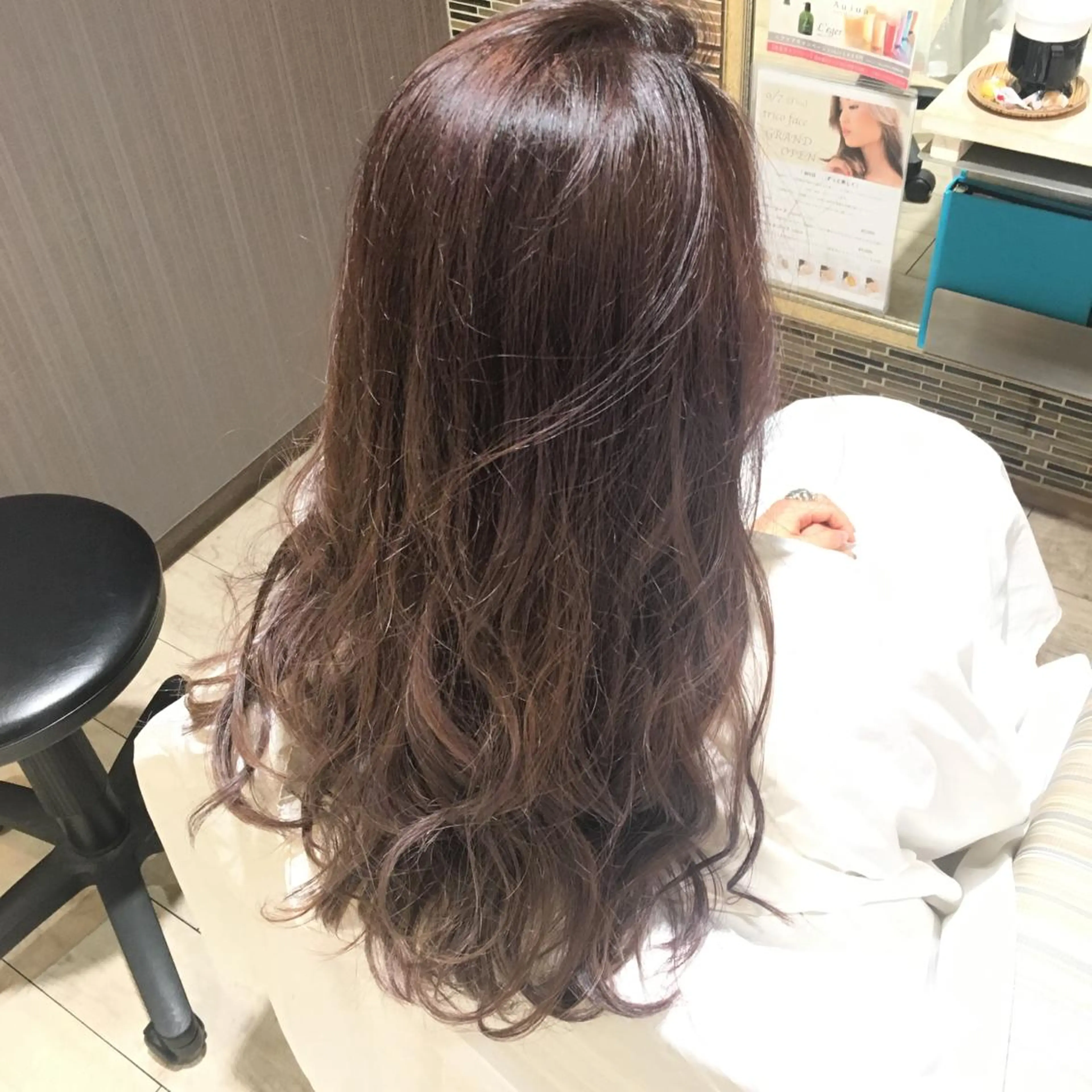 ロング カラー グラデーションカラー ハイライトカラー ピンクカラー ピンクパープル パープルカラー Dolce　梅田所属・城領 直輝のヘアスタイル