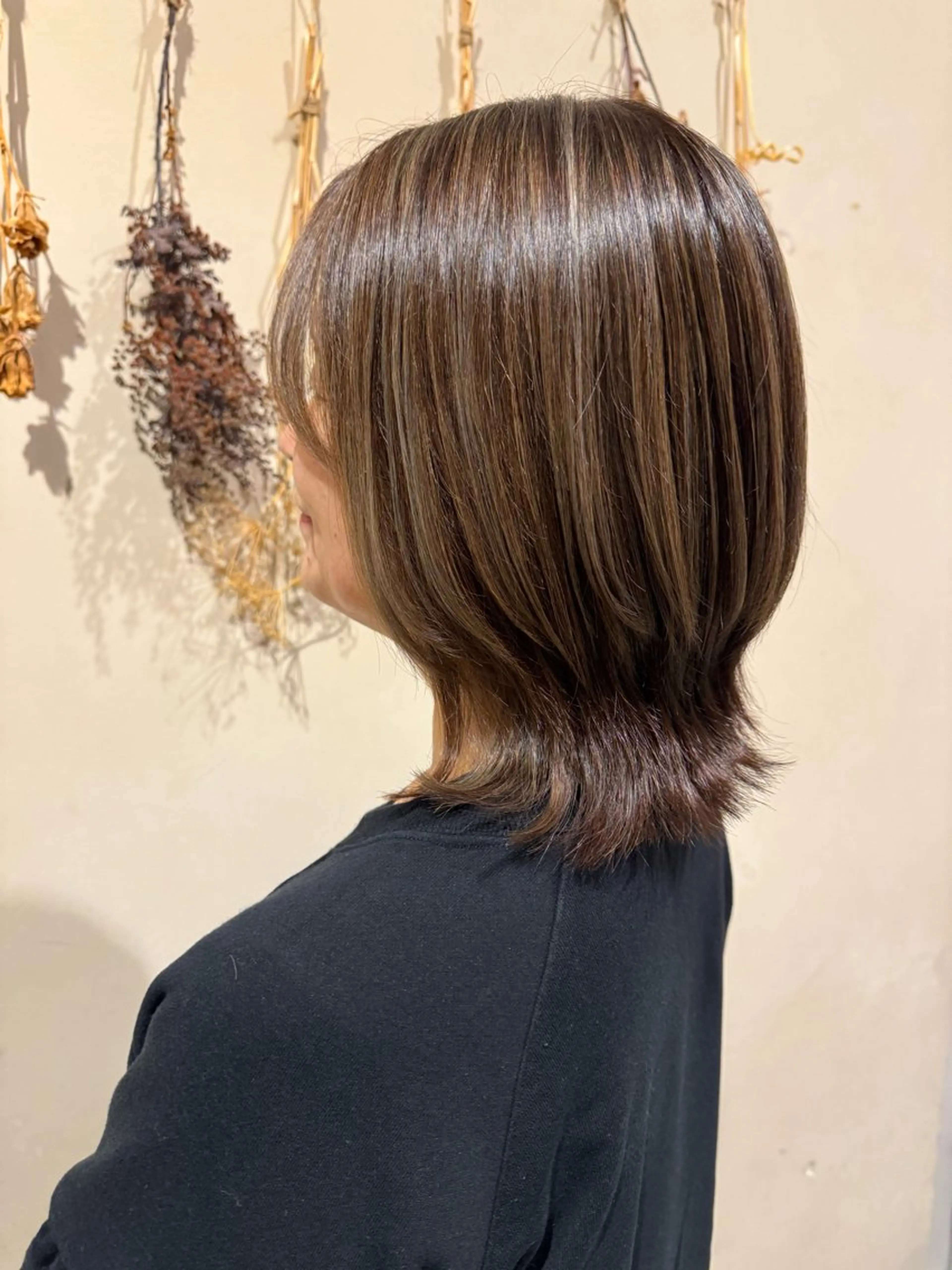 ミディアム シャンプーボーイセントラル所属・ミウラフウキ 髪質改善のヘアスタイル