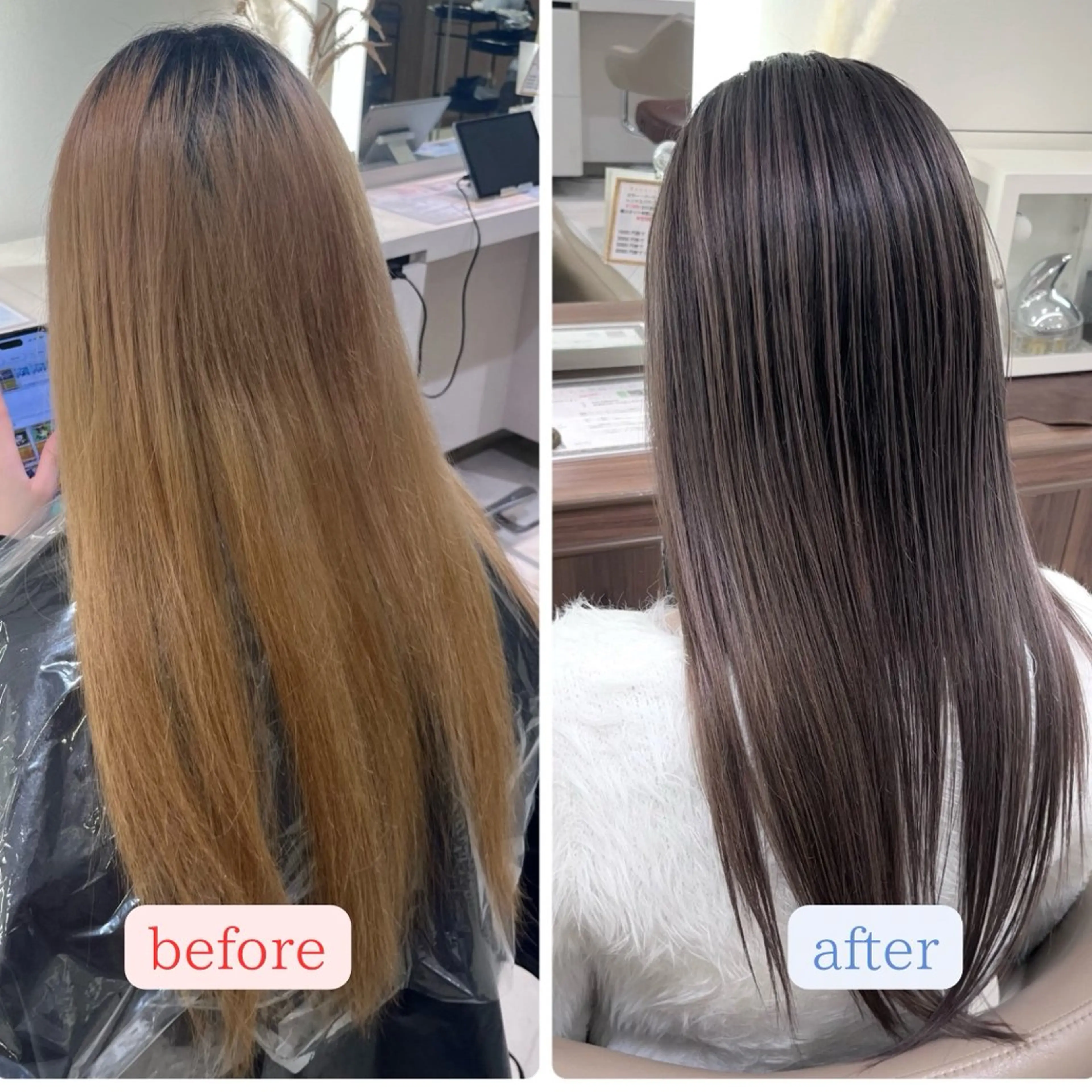 ロング カラー バレイヤージュ ベージュカラー グレージュ ハイライトカラー ミルクティーベージュ ヘアカラー トリートメント 大宮/バレイヤージュ /澤田隆誠のヘアスタイル