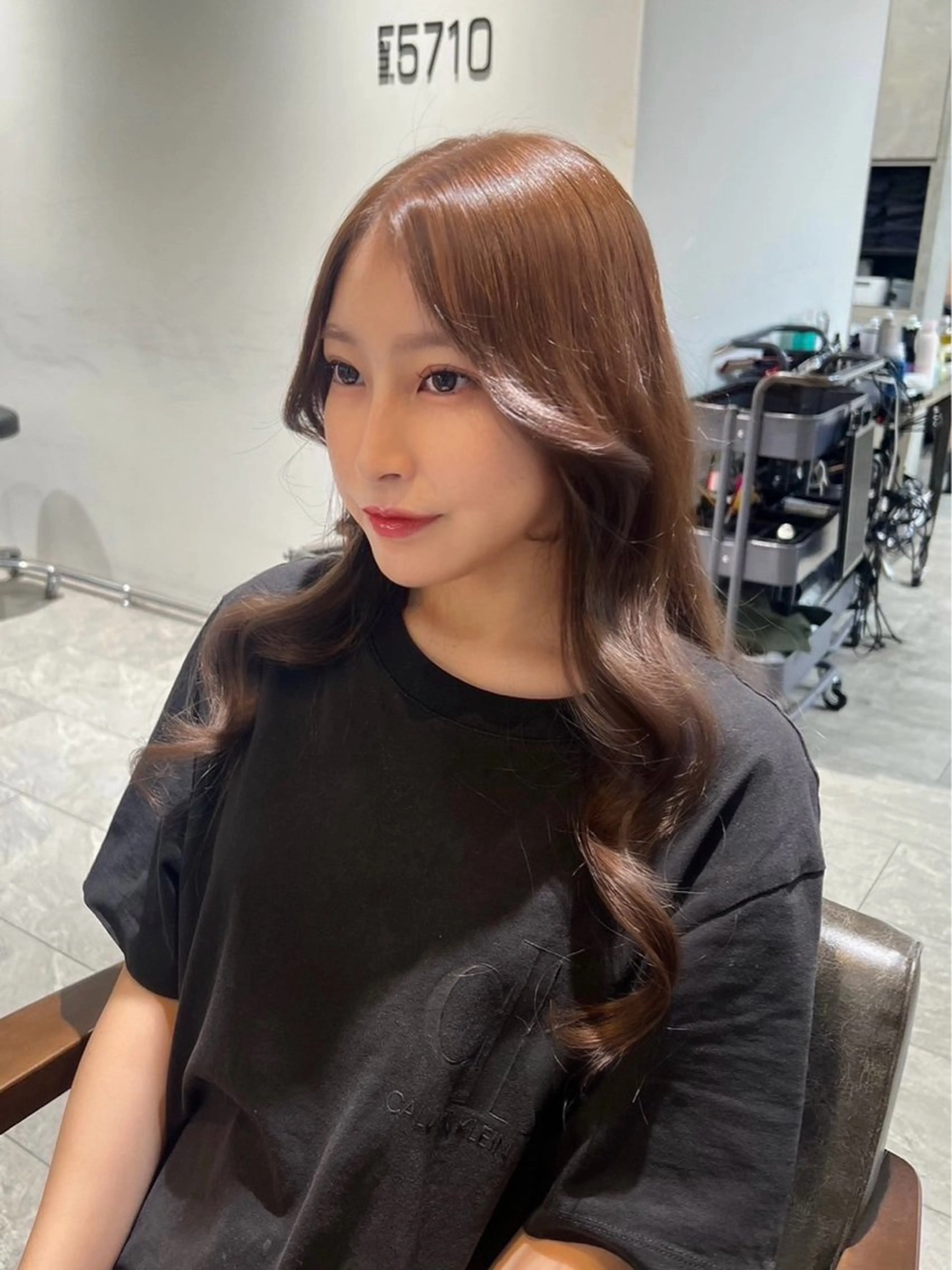 ロング カラー ヘアアレンジ ヘアカラー トリートメント ヘアセット Lani5710所属・🎀ハイトーン・艶 カラー HANA🎀のヘアスタイル