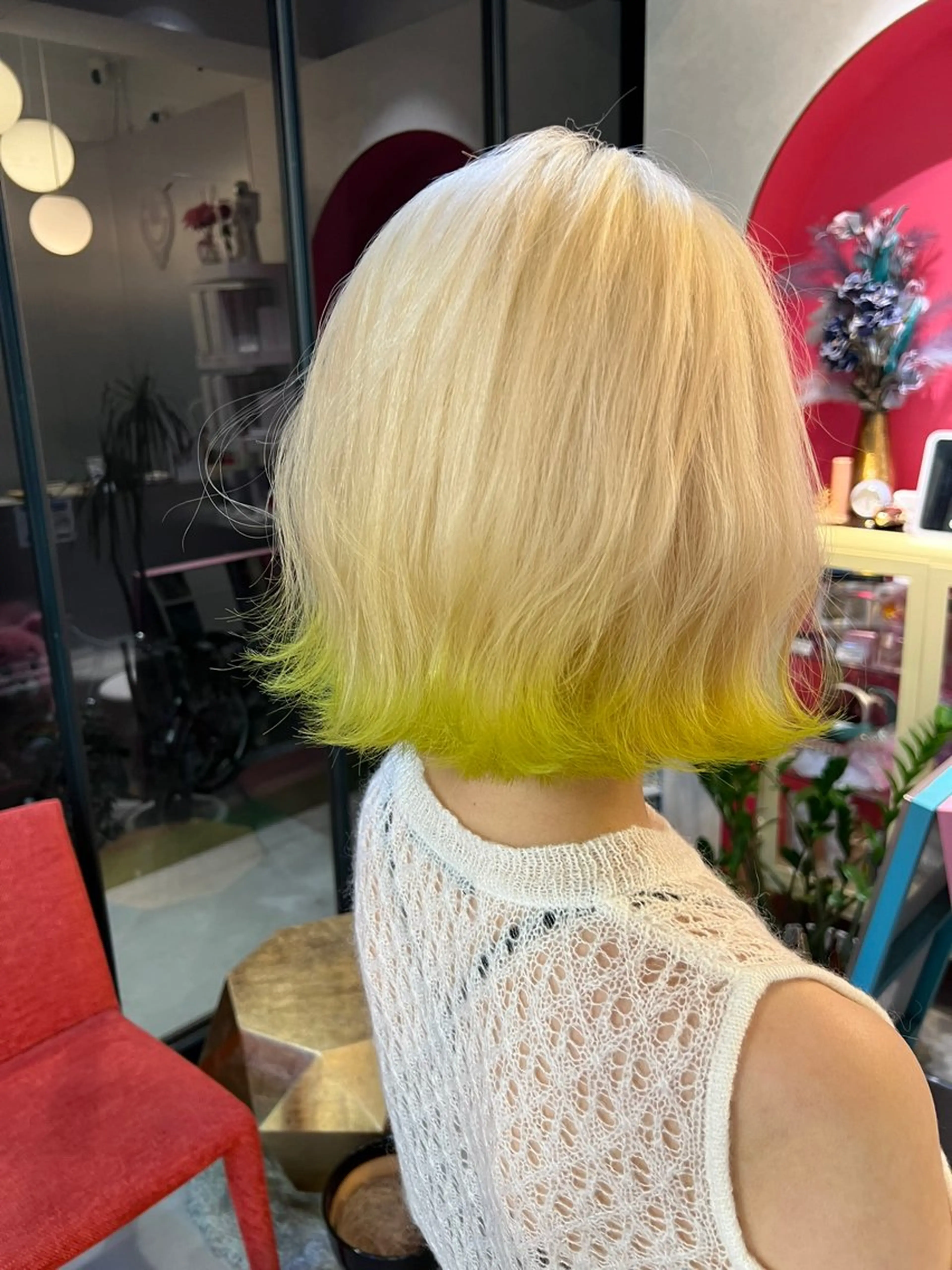 ショート カラー 抜きっぱなしブロンド ブロンド デザインカラー Maelle 元町【マエル】所属・rococo./ 清穏🌈💗🦋のマツエク・マツパデザイン