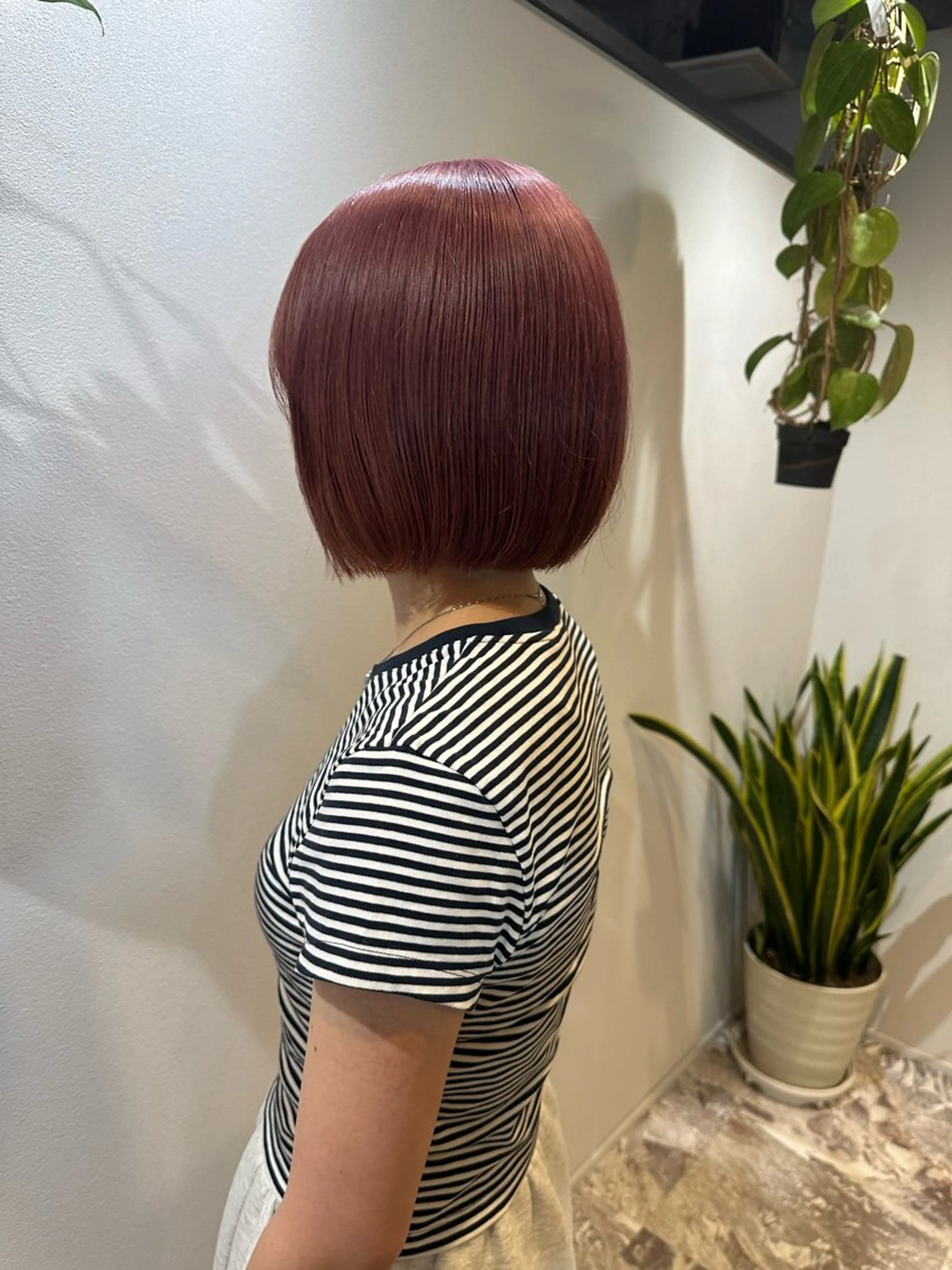 ショート カラー ラベンダーカラー ラベンダーピンク ピンクカラー ピンクラベンダー ボブ カット ヘアカラー トリートメント 山下恋佳/矢場町/ ブリーチ/ショートのヘアスタイル