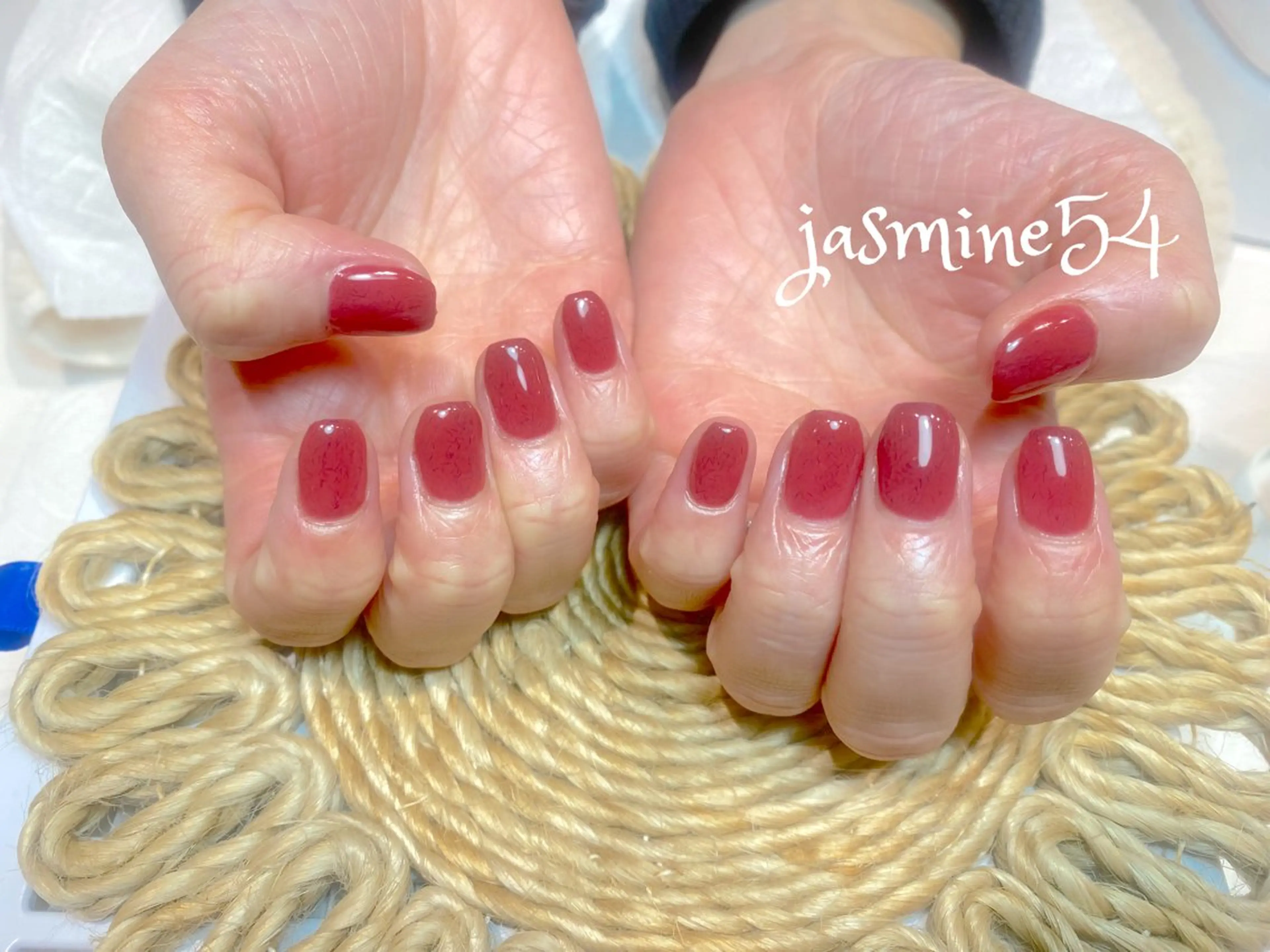 ネイル ワンカラーネイル jasmine54所属・jasmine54 mihoのネイルデザイン