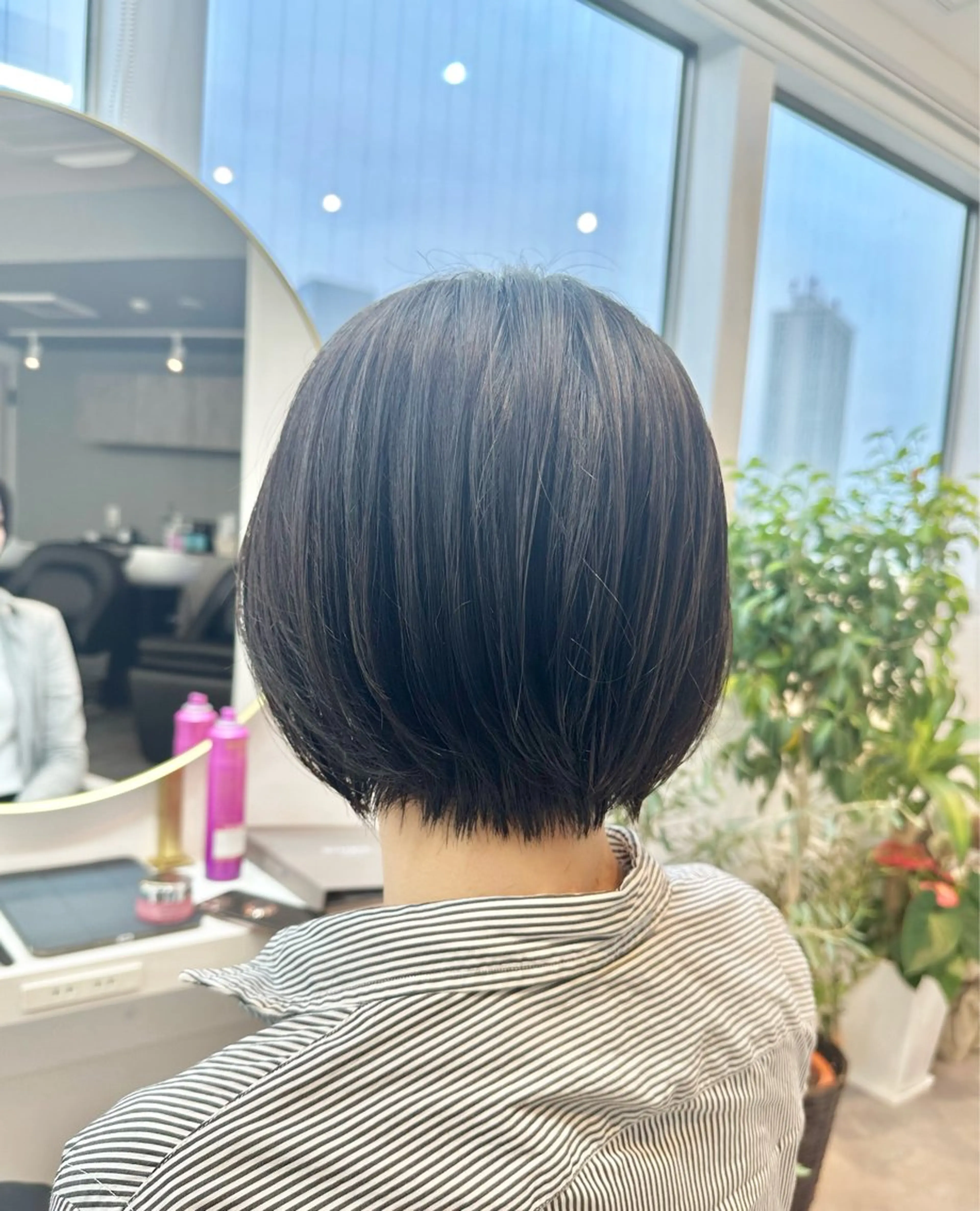 ショート カラー パーマ カット トリートメント ⭐️小顔ショート⭐️ 大鷲拓海のヘアスタイル