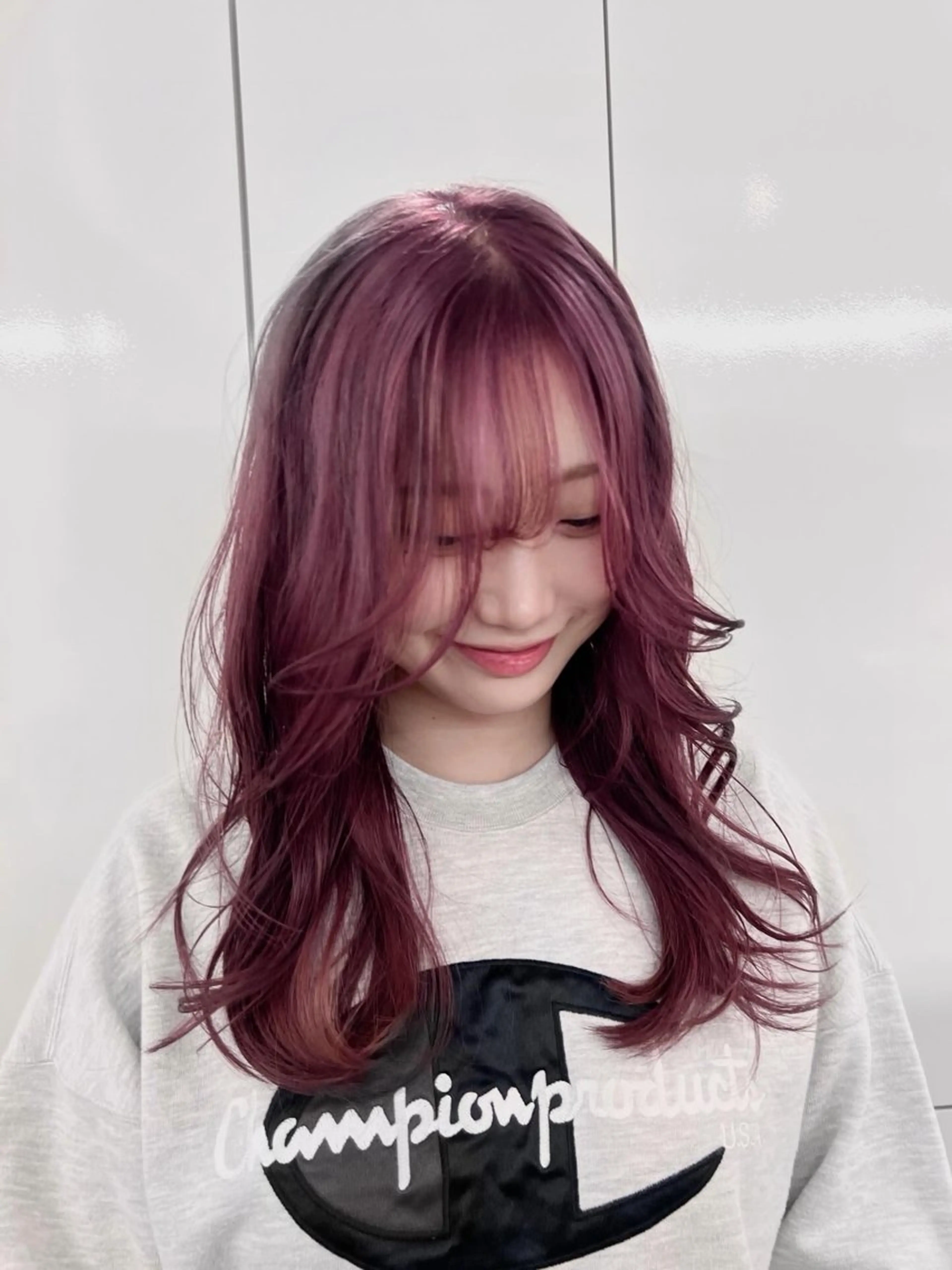 ロング カラー ブリーチ ピンクカラー 髪質改善 ヘアカラー トリートメント AIRI🌸【梅田】 カラー /マツエクのマツエク・マツパデザイン