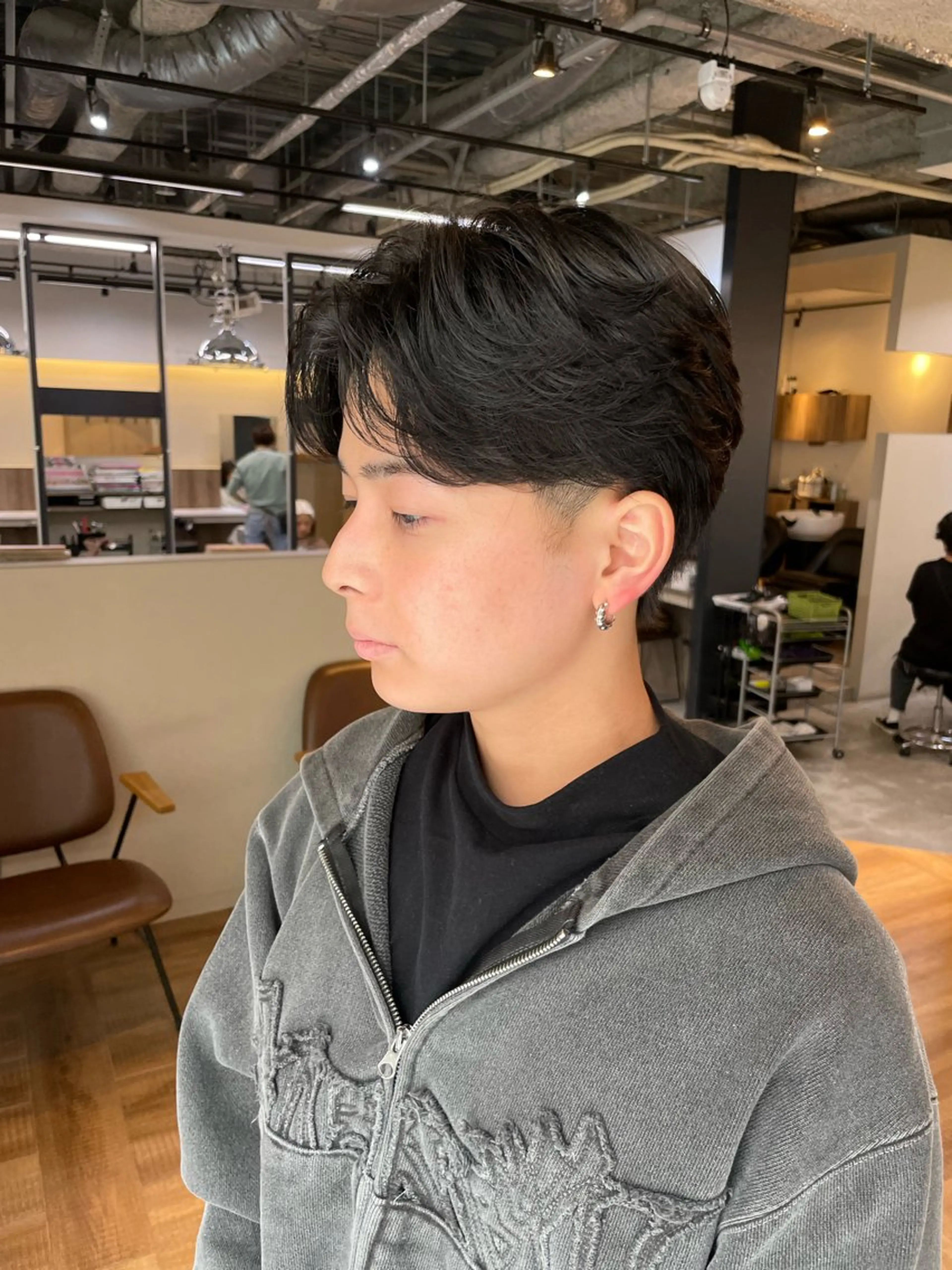 【メンズ限定】カット+ストレートパーマ（ダウンパーマorパーマ落とし）の写真