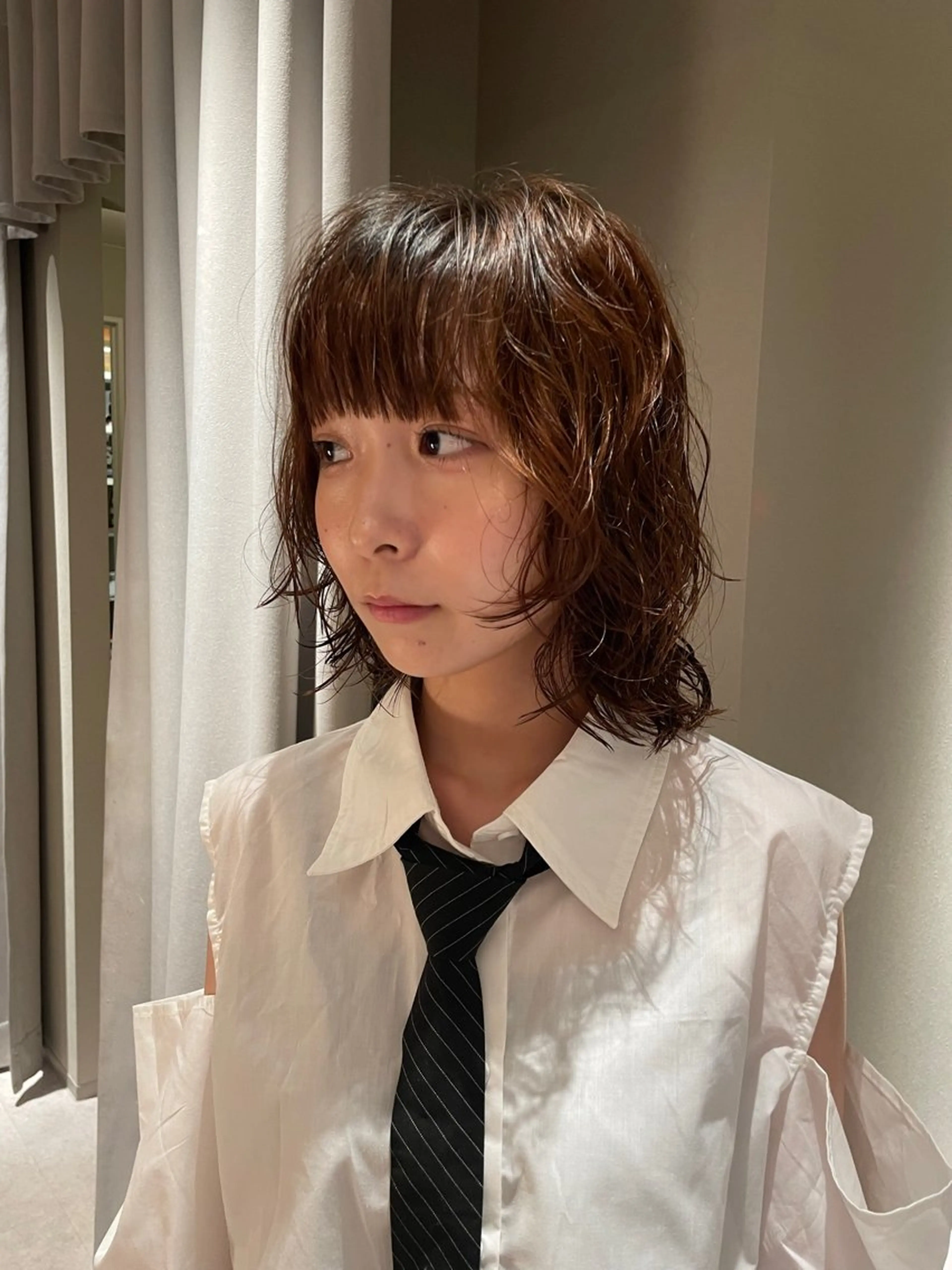 【今だけ完全無料⁉️】⚠️急募です⚠️ヨシンモリ コテ巻き風パーマ🍀※通常16000円のところ今だけ無料‎☆の写真