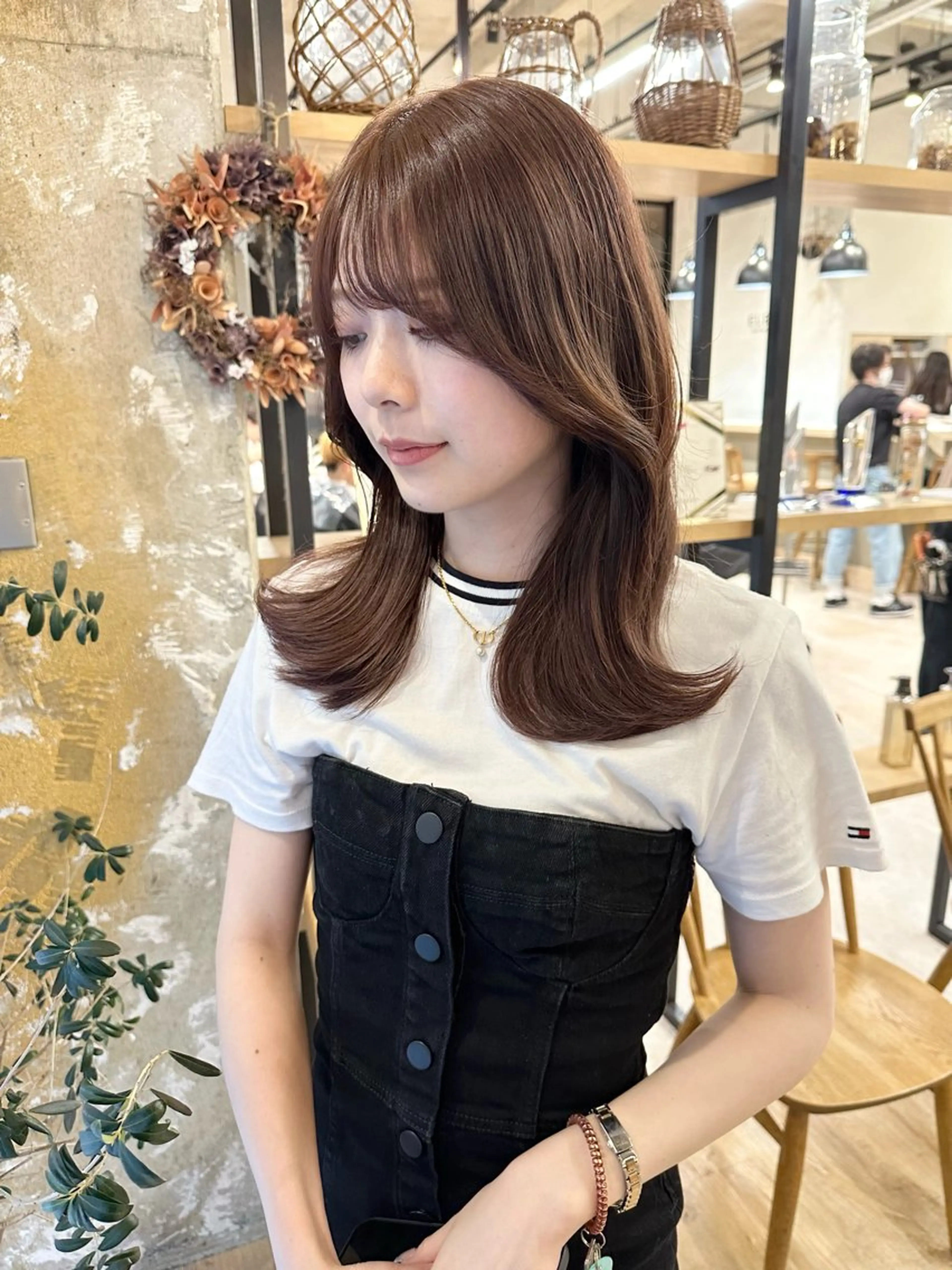 ロング rio¦ブラウン¦暗 髪¦縮毛矯正🌙のヘアスタイル