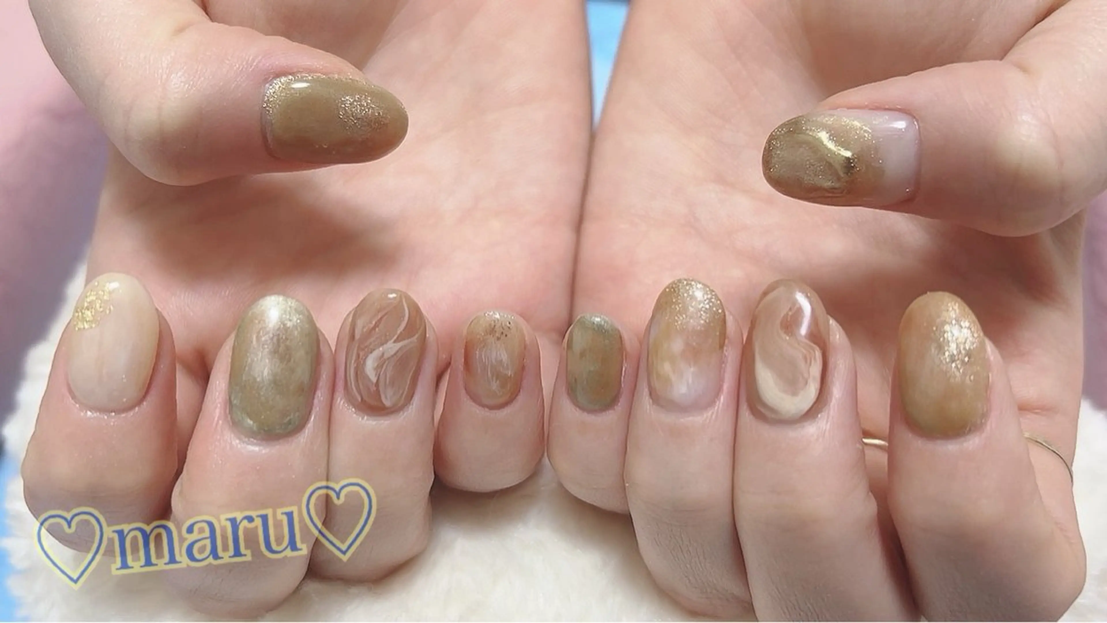 ネイル ハンドネイル フットネイル まるみ ♡のネイルデザイン