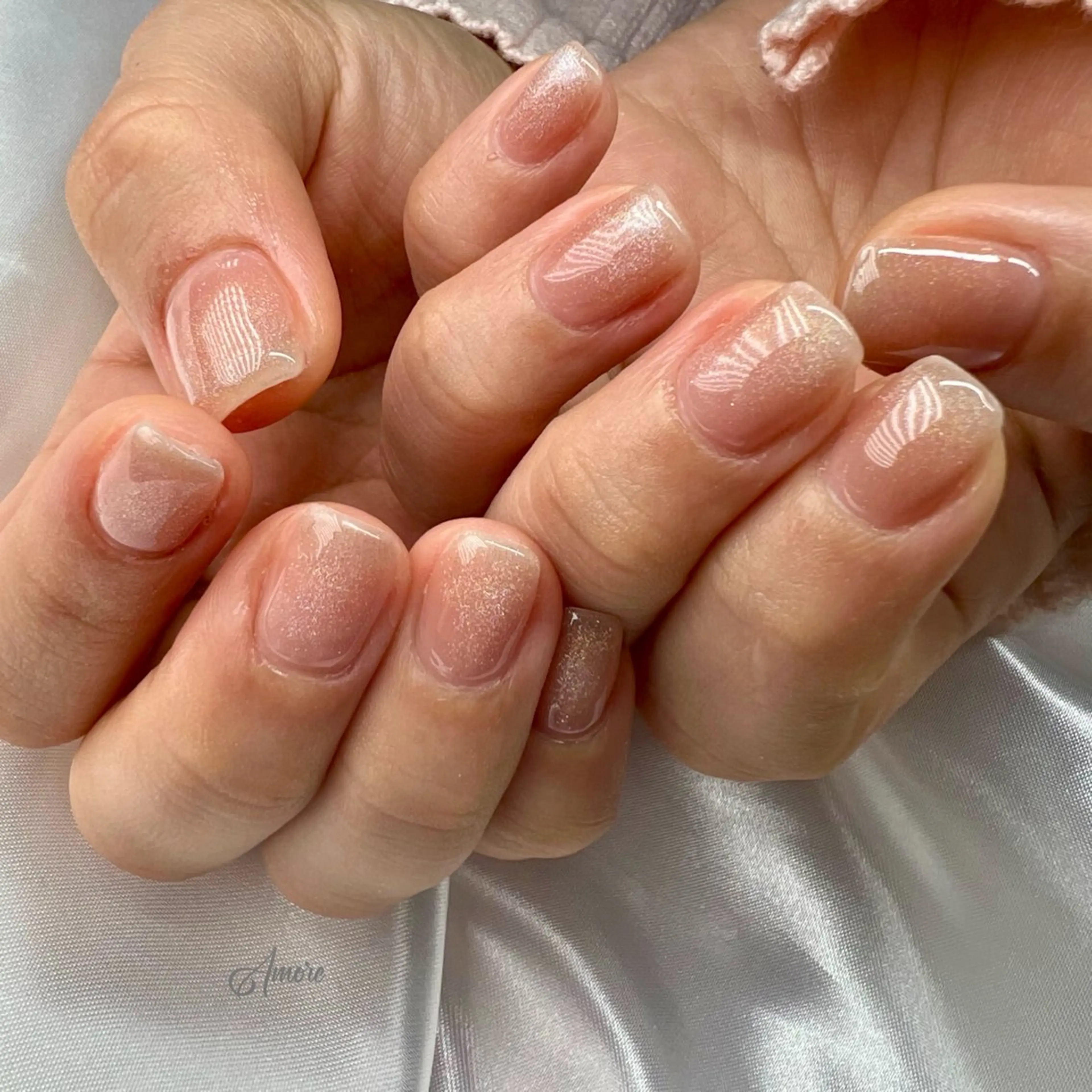 ネイル ジェルネイル キラキラネイル 韓国ネイル パラジェル 冬ネイル You kyehwaのネイルデザイン