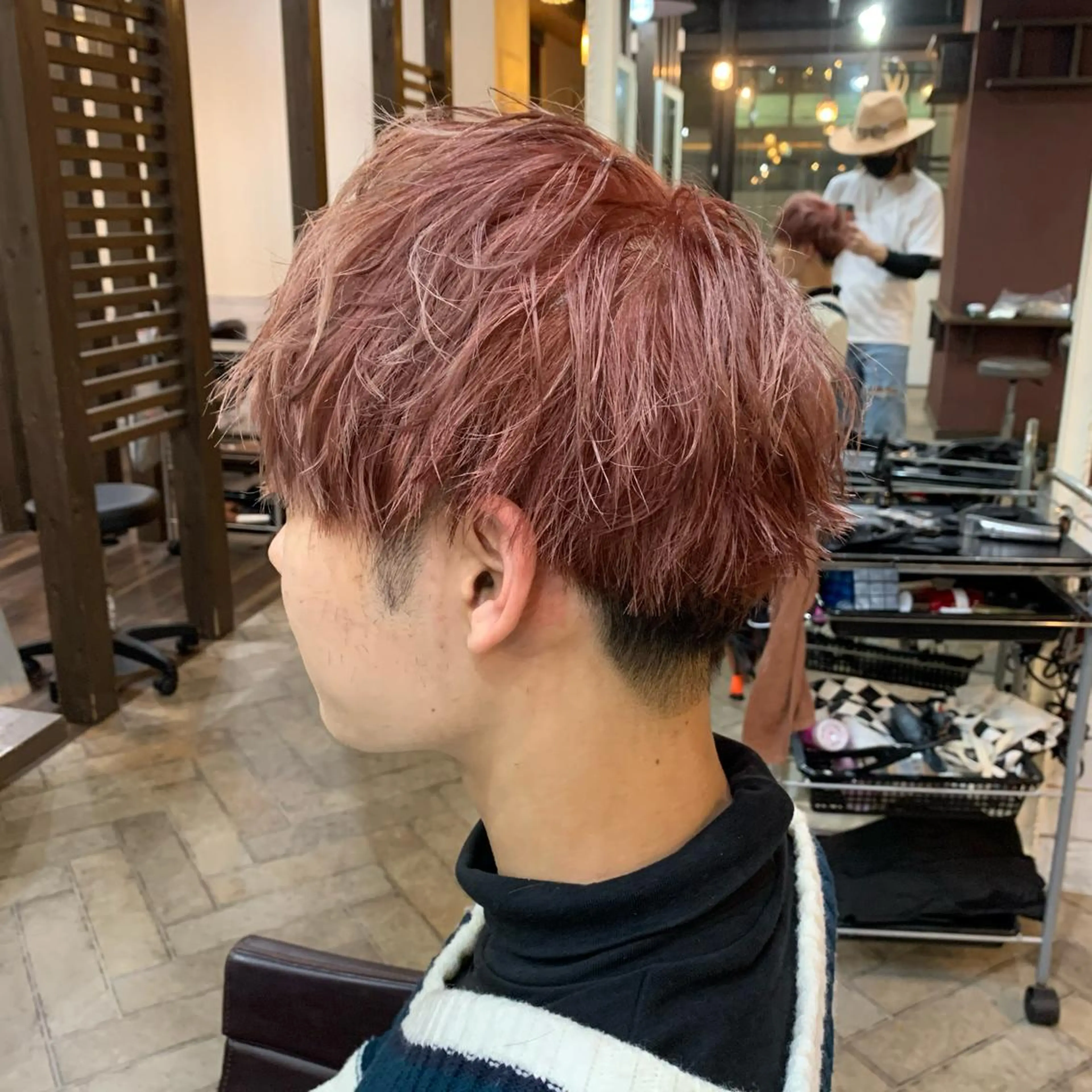 メンズ マッシュ ヘアカラー トリートメント ヘアセット Men's salon ANSWER所属・メンズサロン ANSWERのヘアスタイル